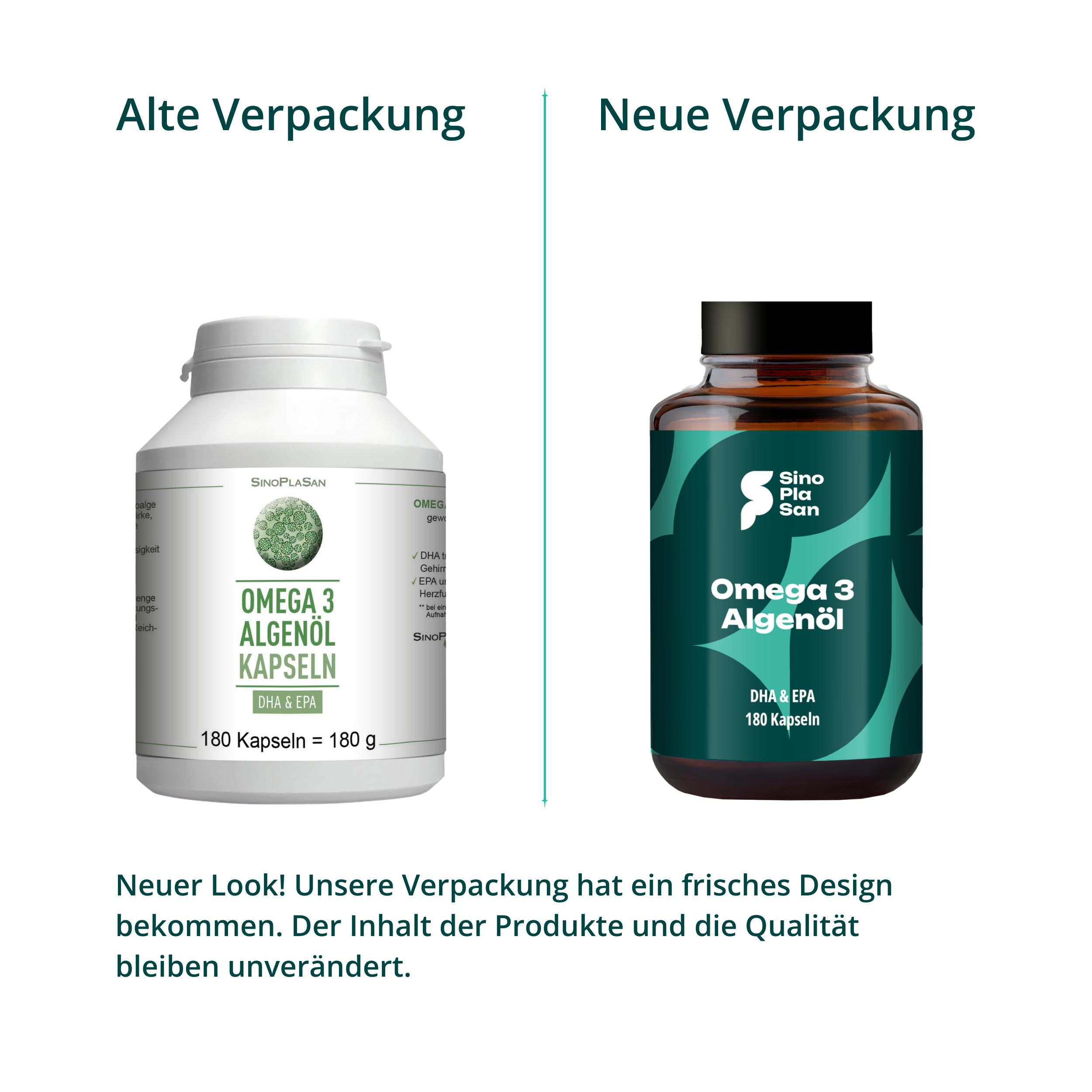 Omega-3 Algenöl Kapseln mit DHA & EPA