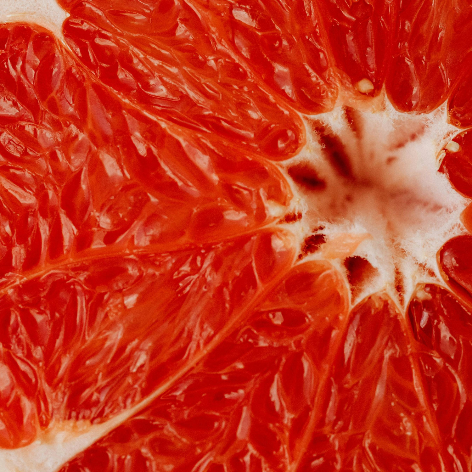 Inneres einer Blutorange