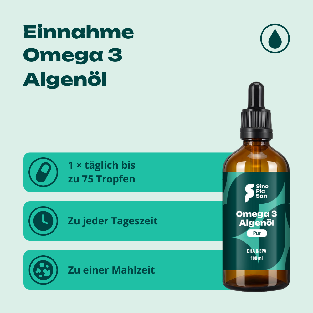 Omega-3 Algenöl DHA & EPA mit Geschmack