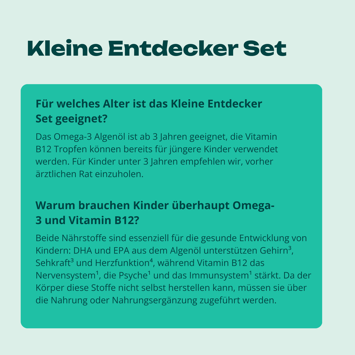 Kleine Entdecker Set