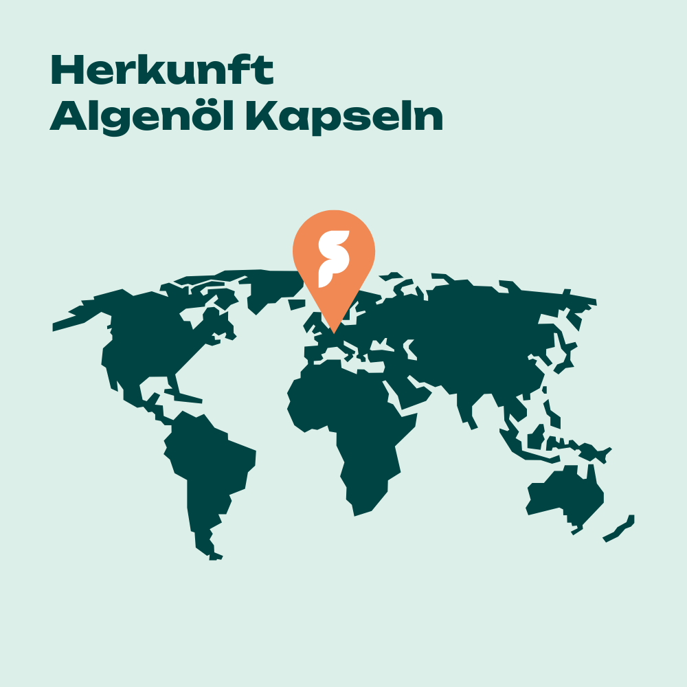 Omega-3 Algenöl Kapseln mit DHA & EPA