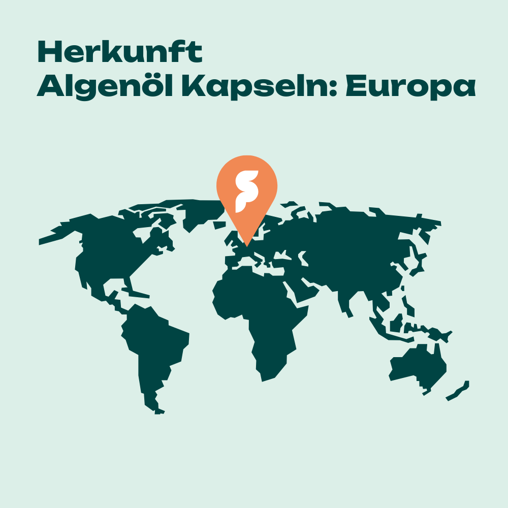 Omega-3 Algenöl Kapseln mit DHA & EPA