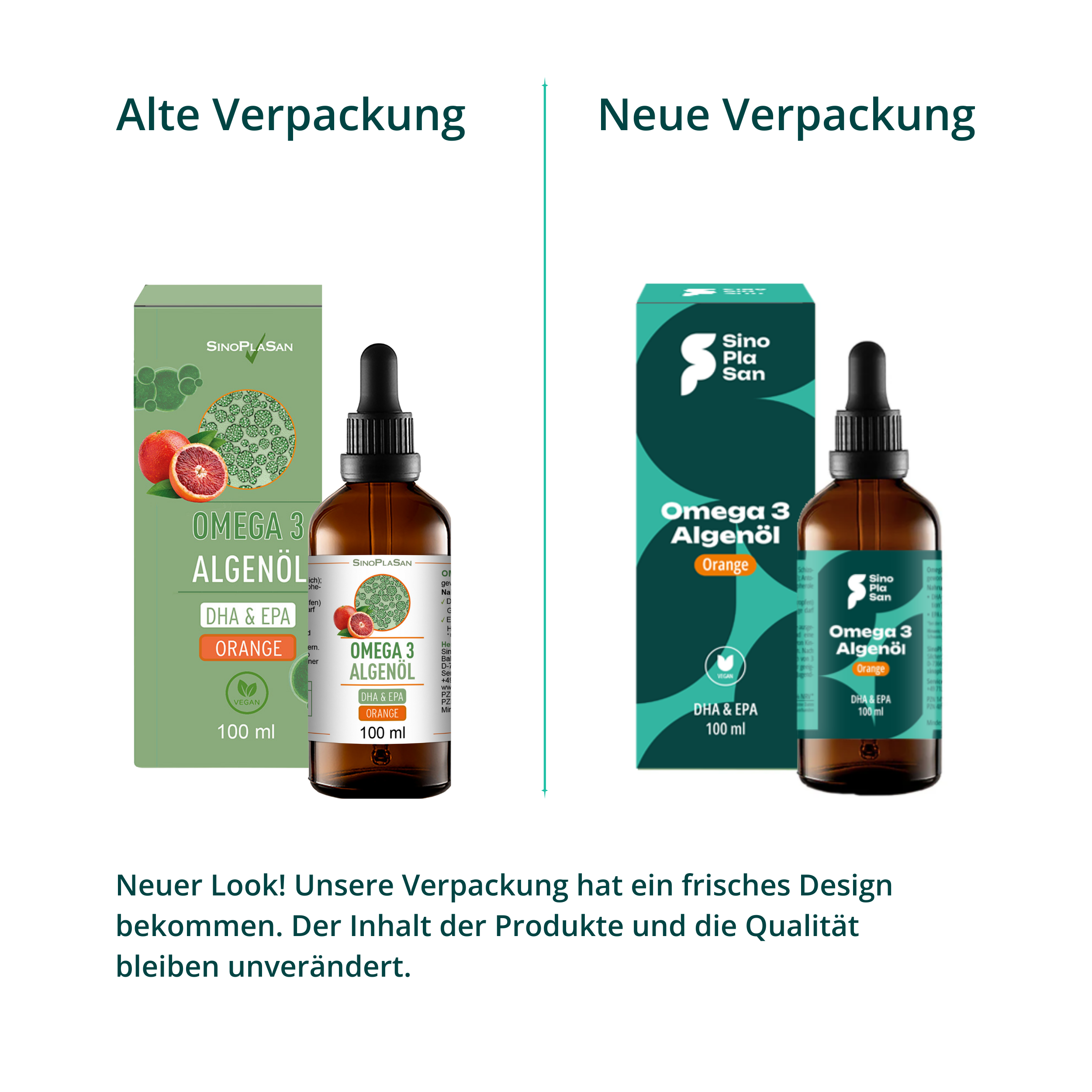 Omega-3 Algenöl DHA & EPA mit Geschmack