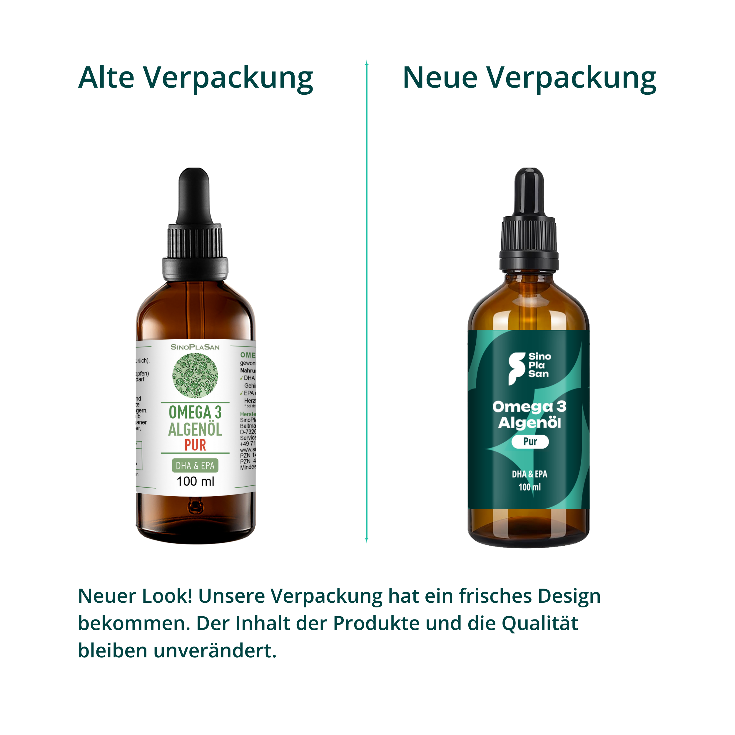 Omega-3 Algae Oil PUR + Vit E 100 ml