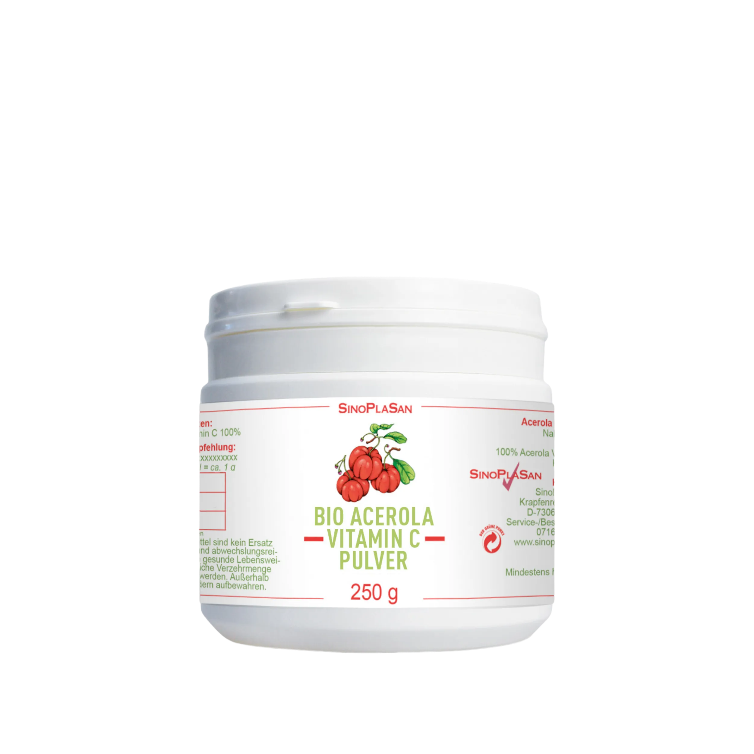 Bio Acerola Vitamin C Pulver von Sinoplasan