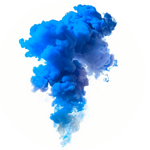 Farbenexplosion in Blau
