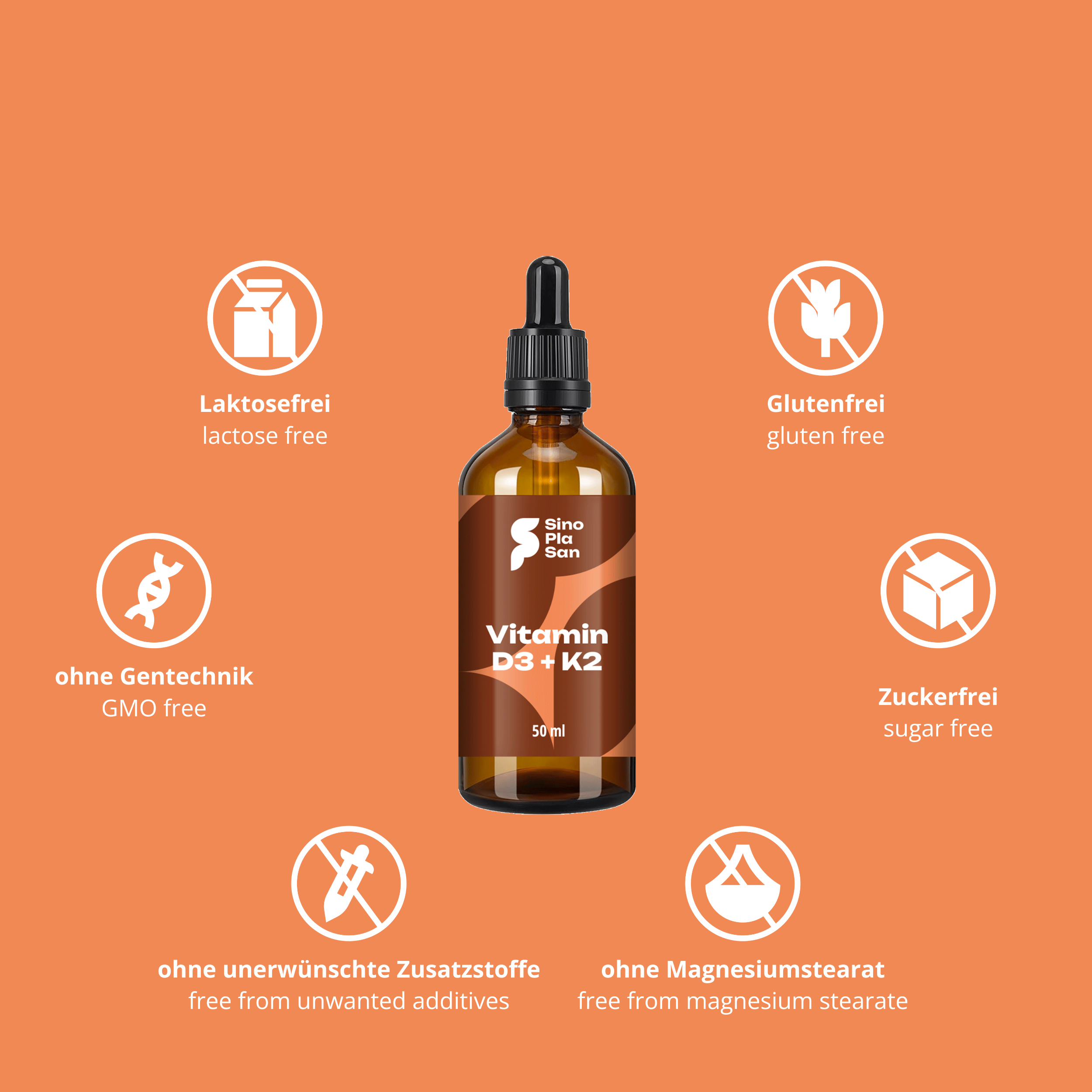 Vitamin D3/K2 Öl 1000IE/20µg Tropfen