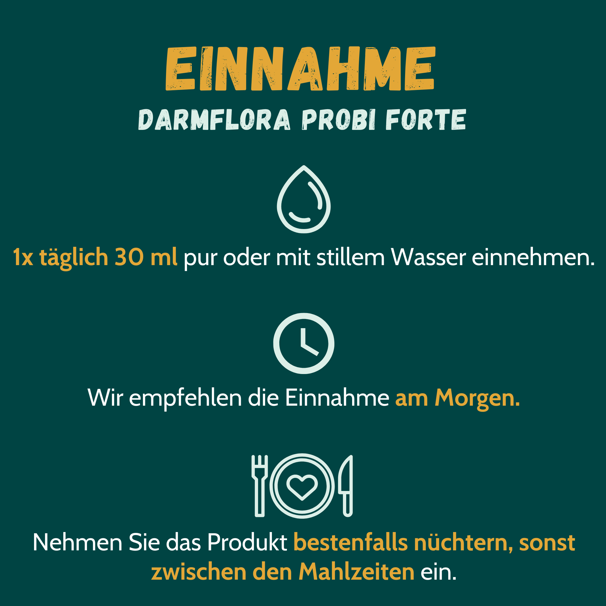 Grafik zur Einnahme von Darmflora Probi forte von Sinoplasan
