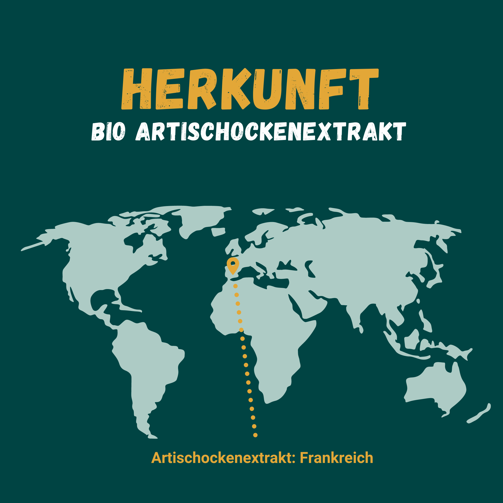 Grafik zur Herkunft von Artischockenextrakt: Frankreich