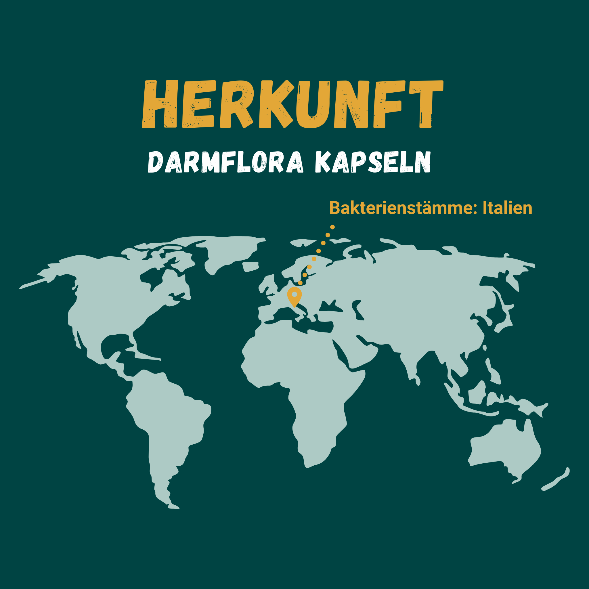 Grafik zur Herkunft von Bakterienstämme von Sinoplasan: Italien