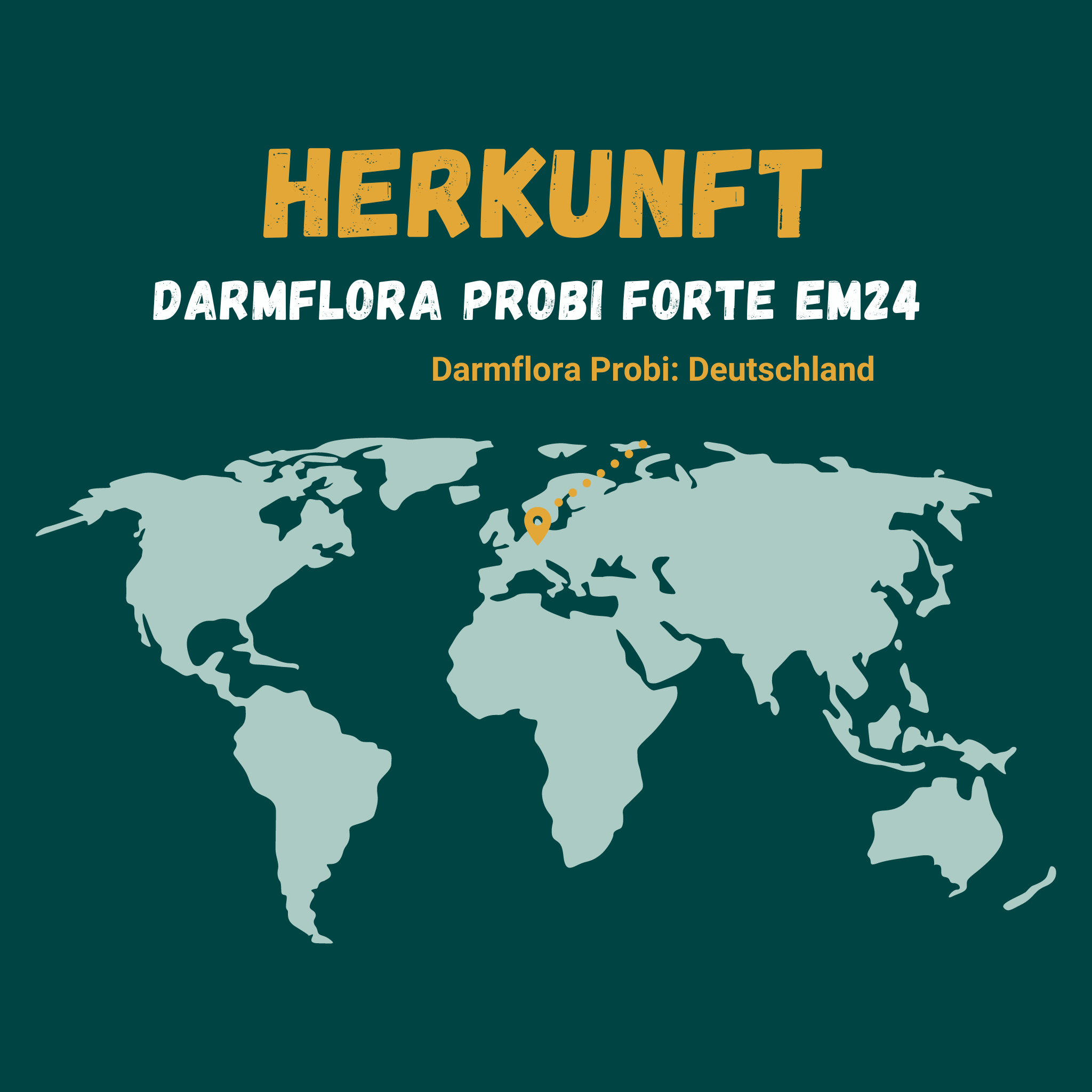 Grafik zur Herkunft von Darmflora Probi von Sinoplasan: Deutschland