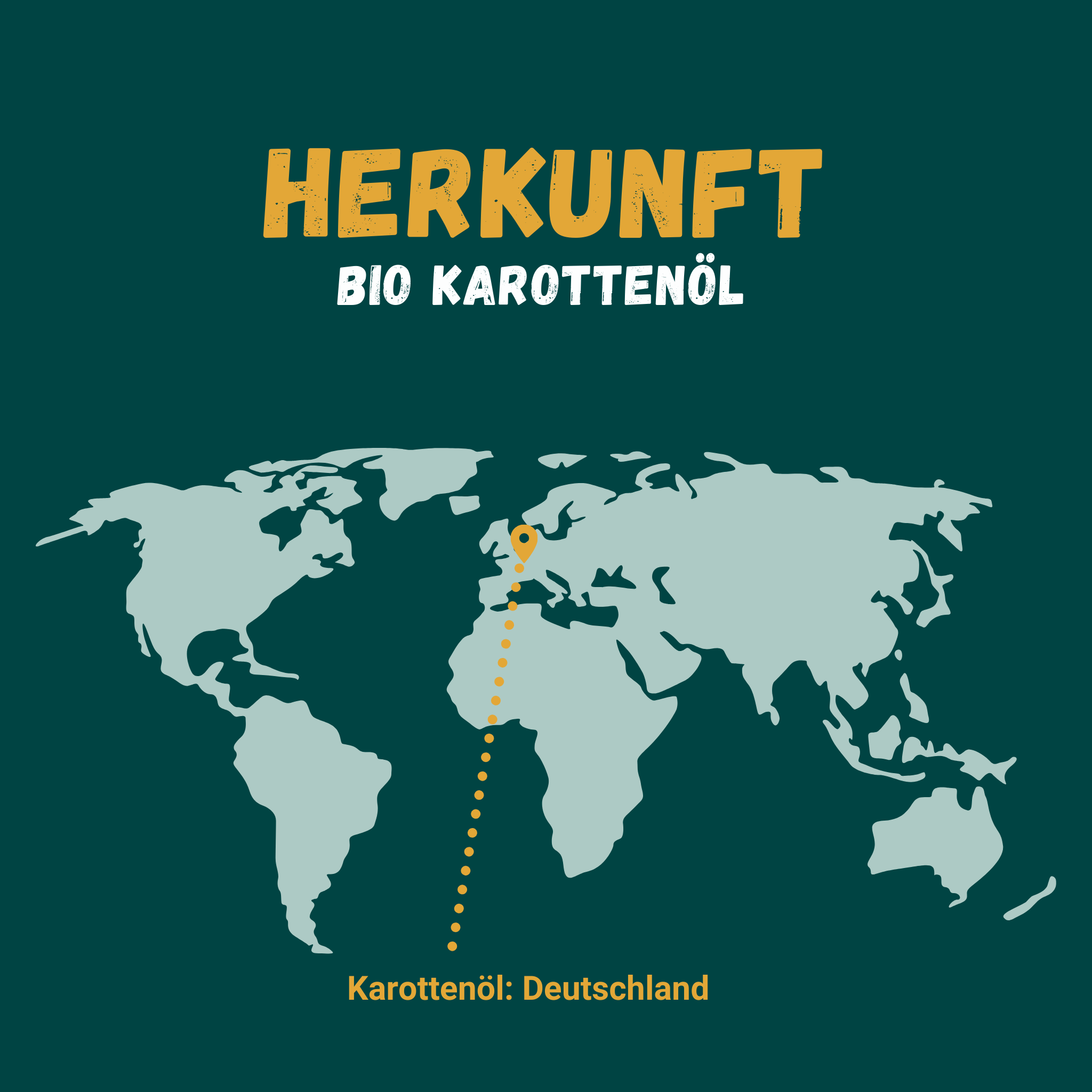 Grafik zur Herkunft von Karottenöl: Deutschland