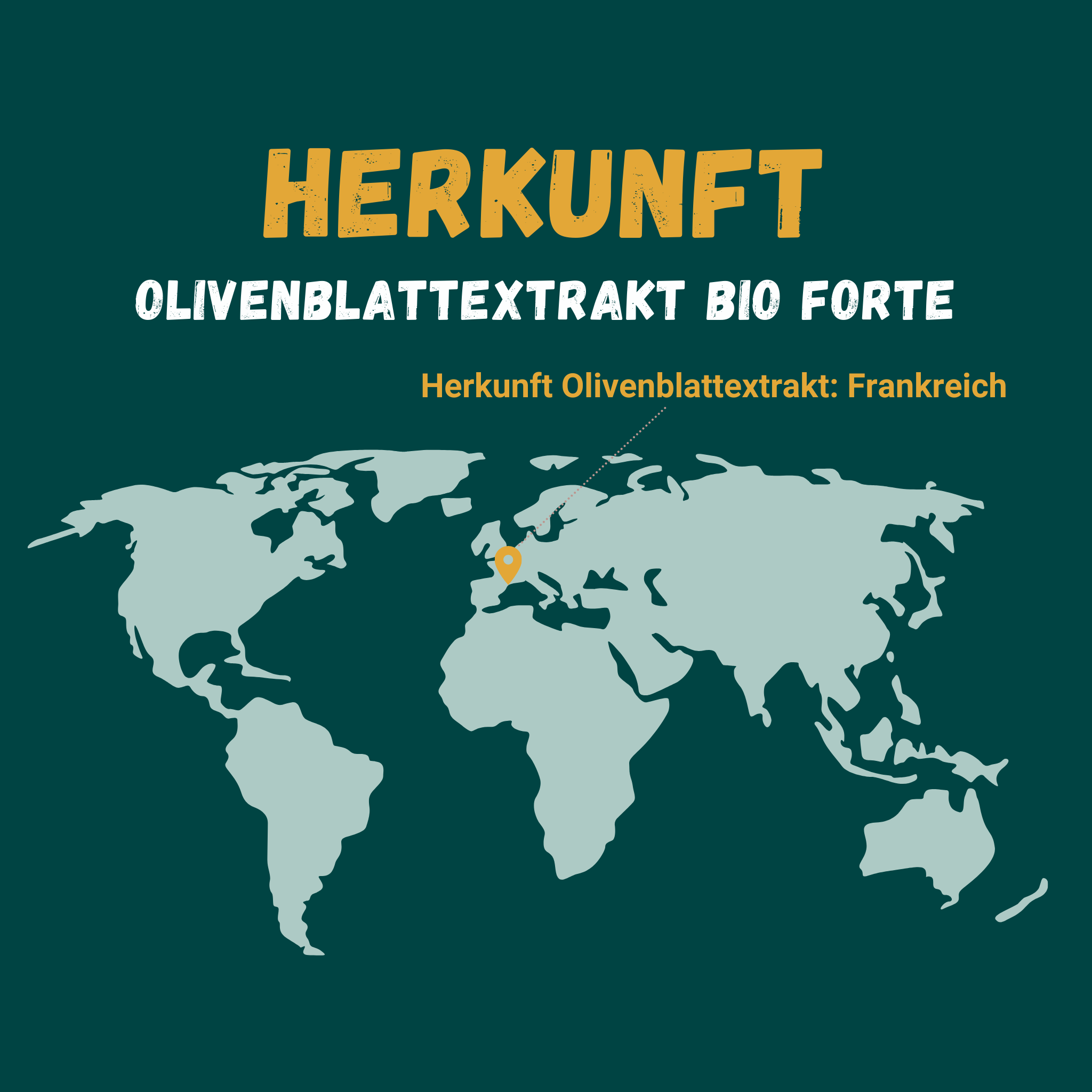 Grafik zur Herkunft von Olivenblattextrakte: Frankreich