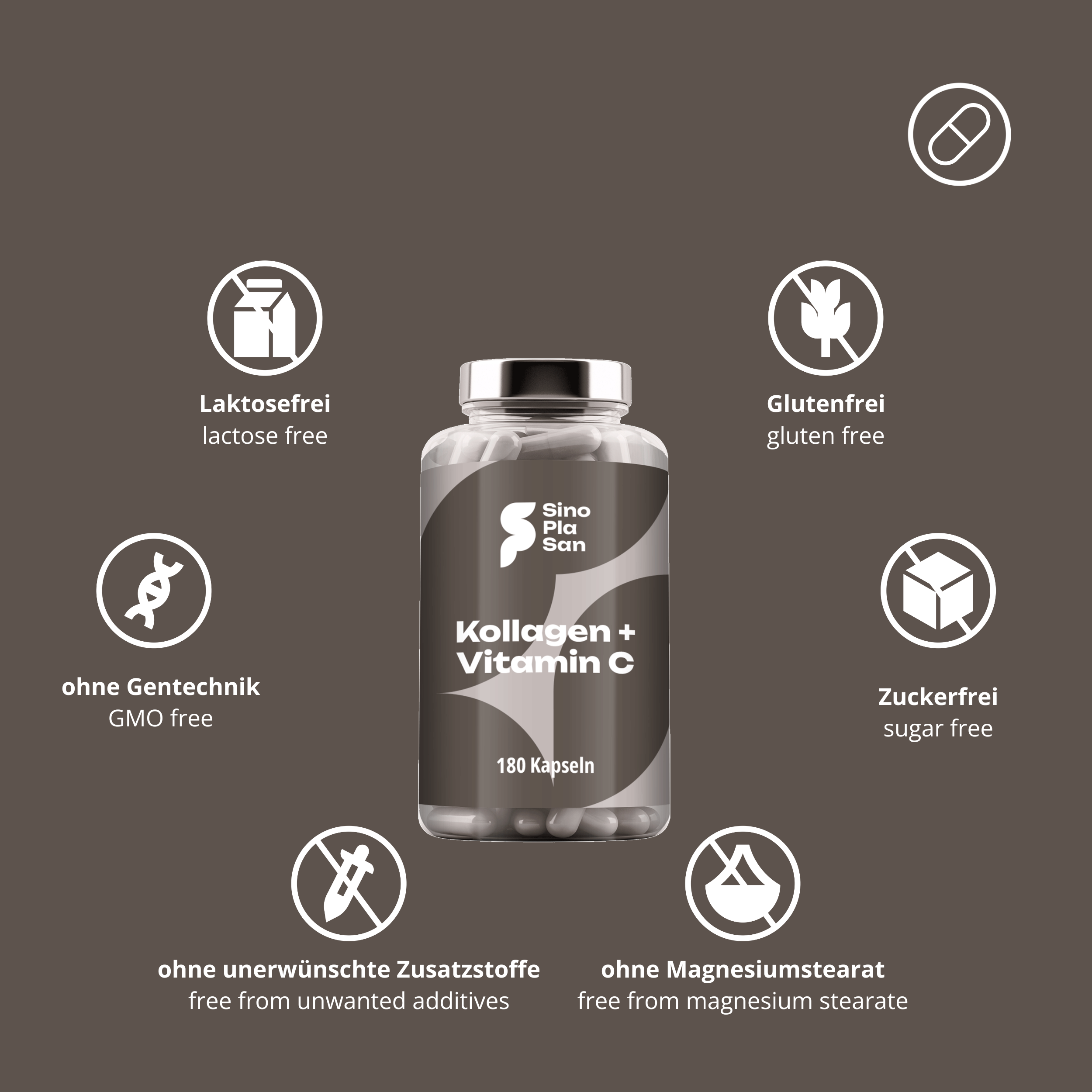 Kollagen + Vitamin C aus Hagebutten