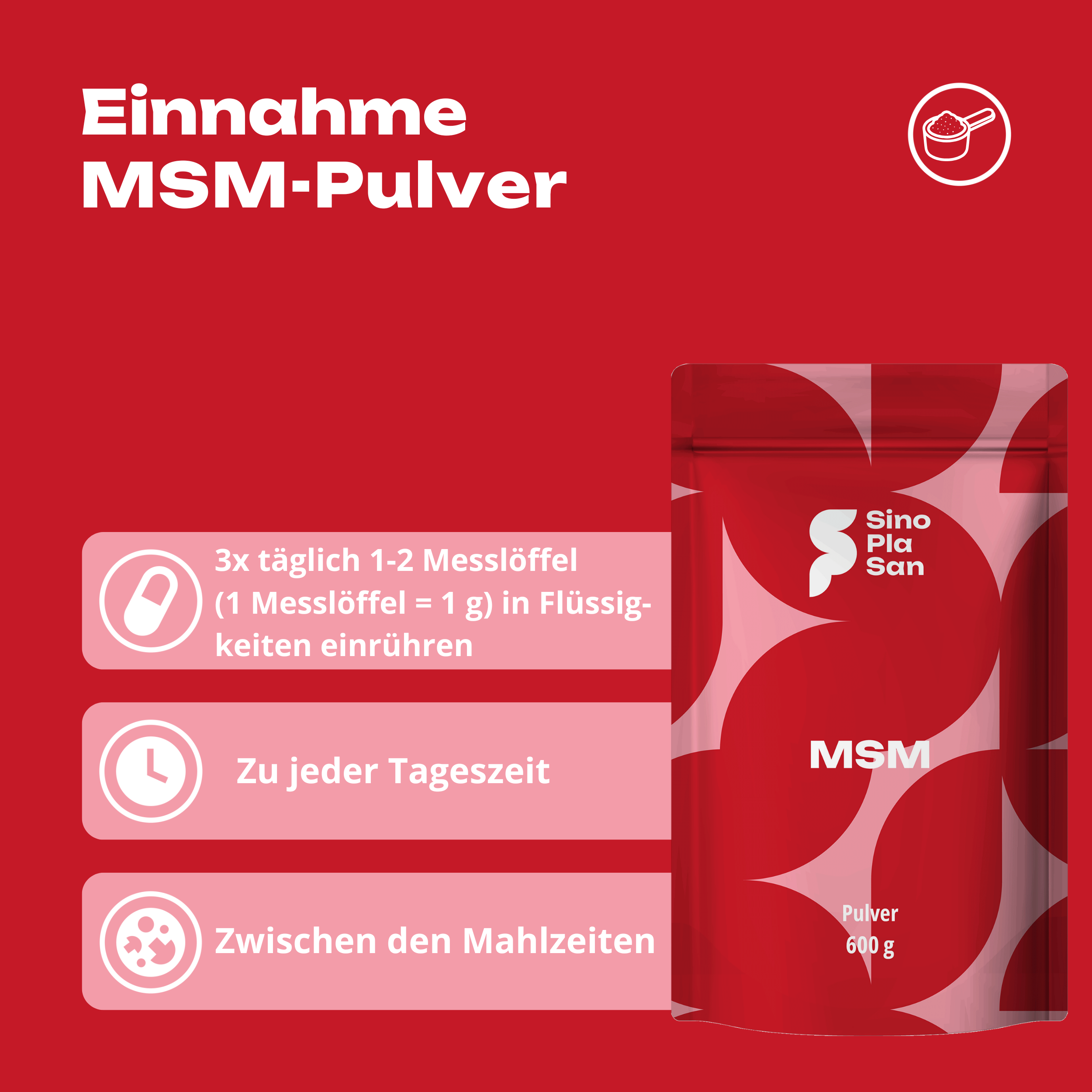MSM-Pulver Methylsulfonylmethan