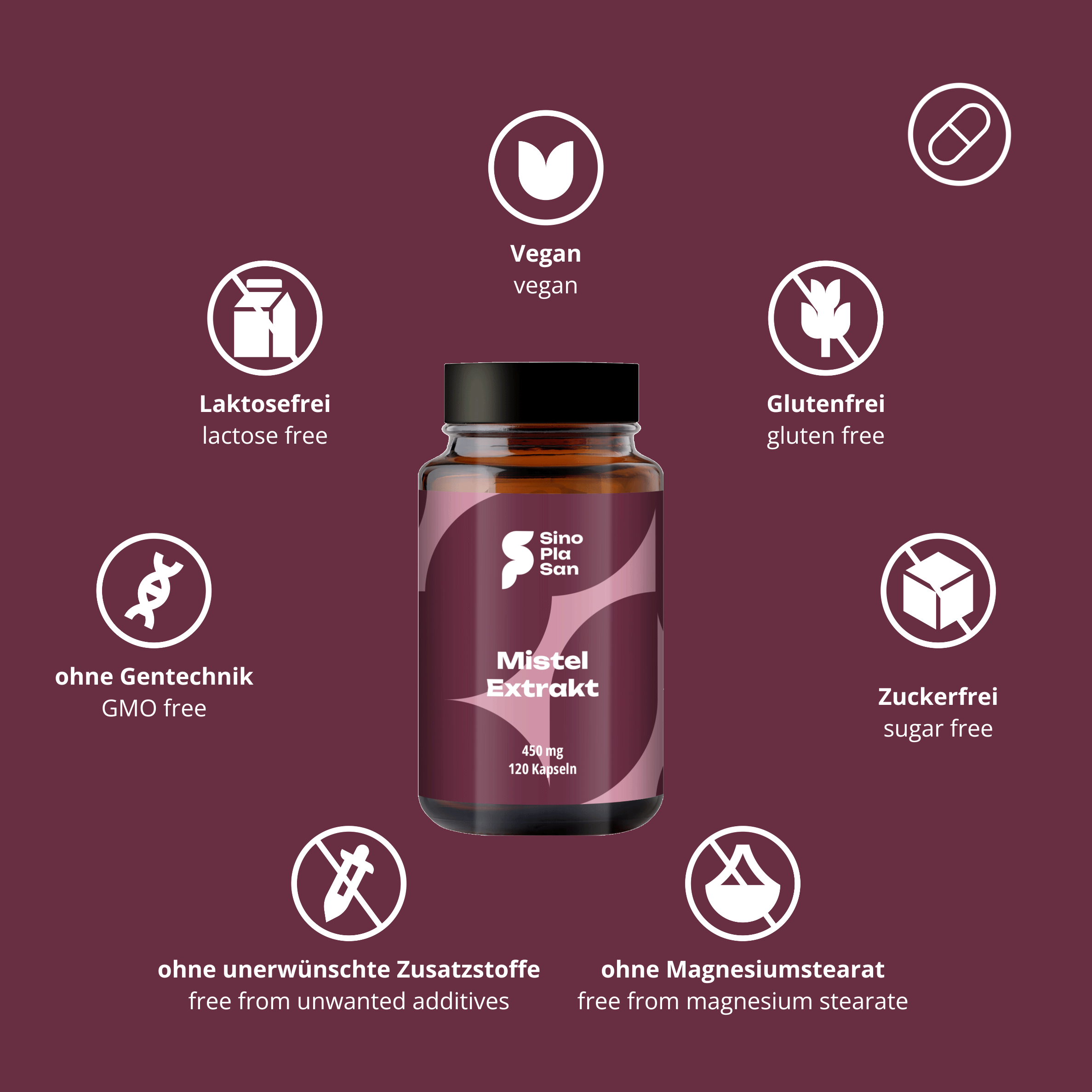 Mistletoe extract 450 mg MONO 120 capsules