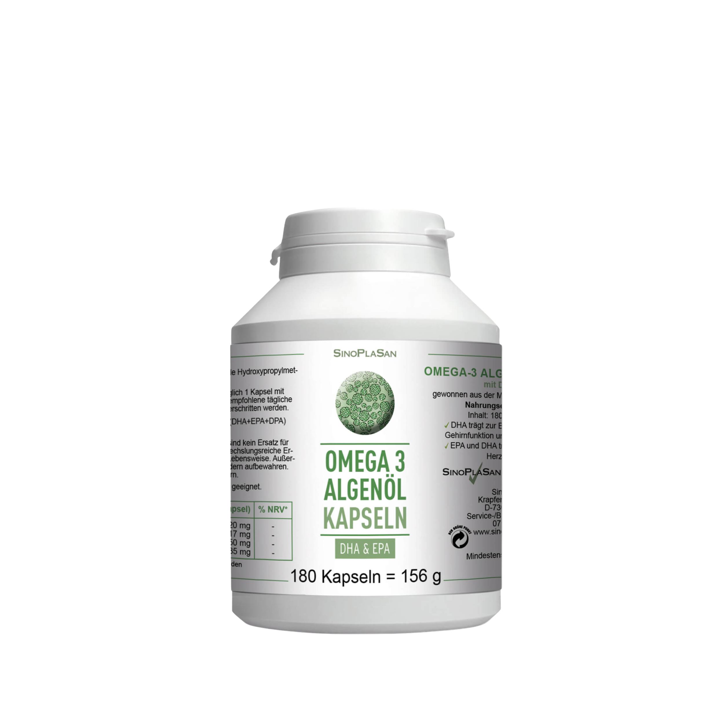 Omega 3 Algenöl Kapseln von Sinoplasan