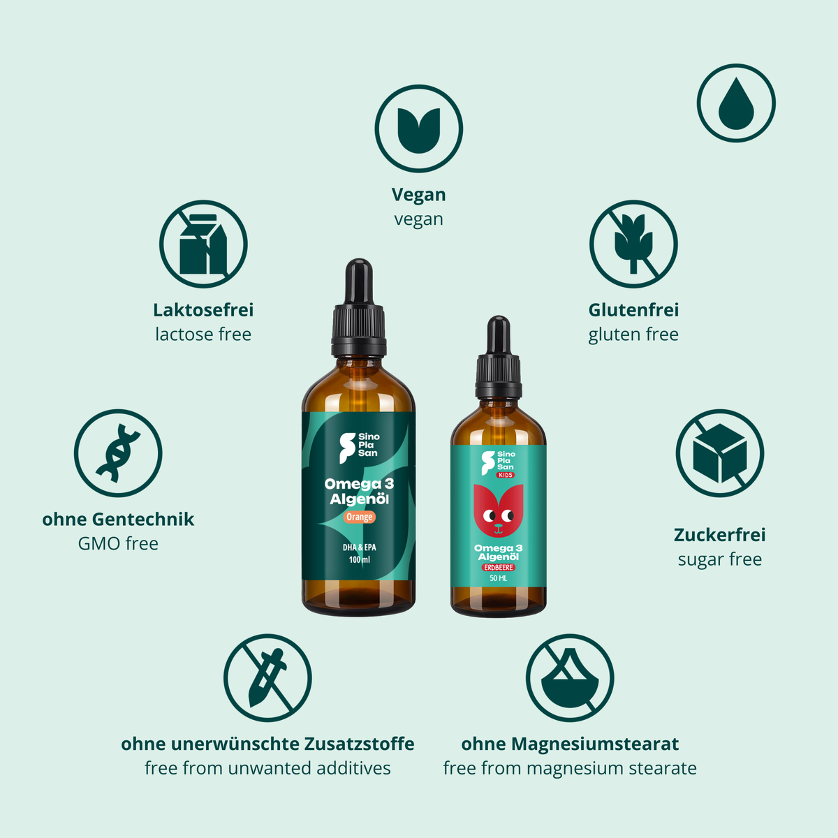 Groß & Klein - Omega 3 Algenöl