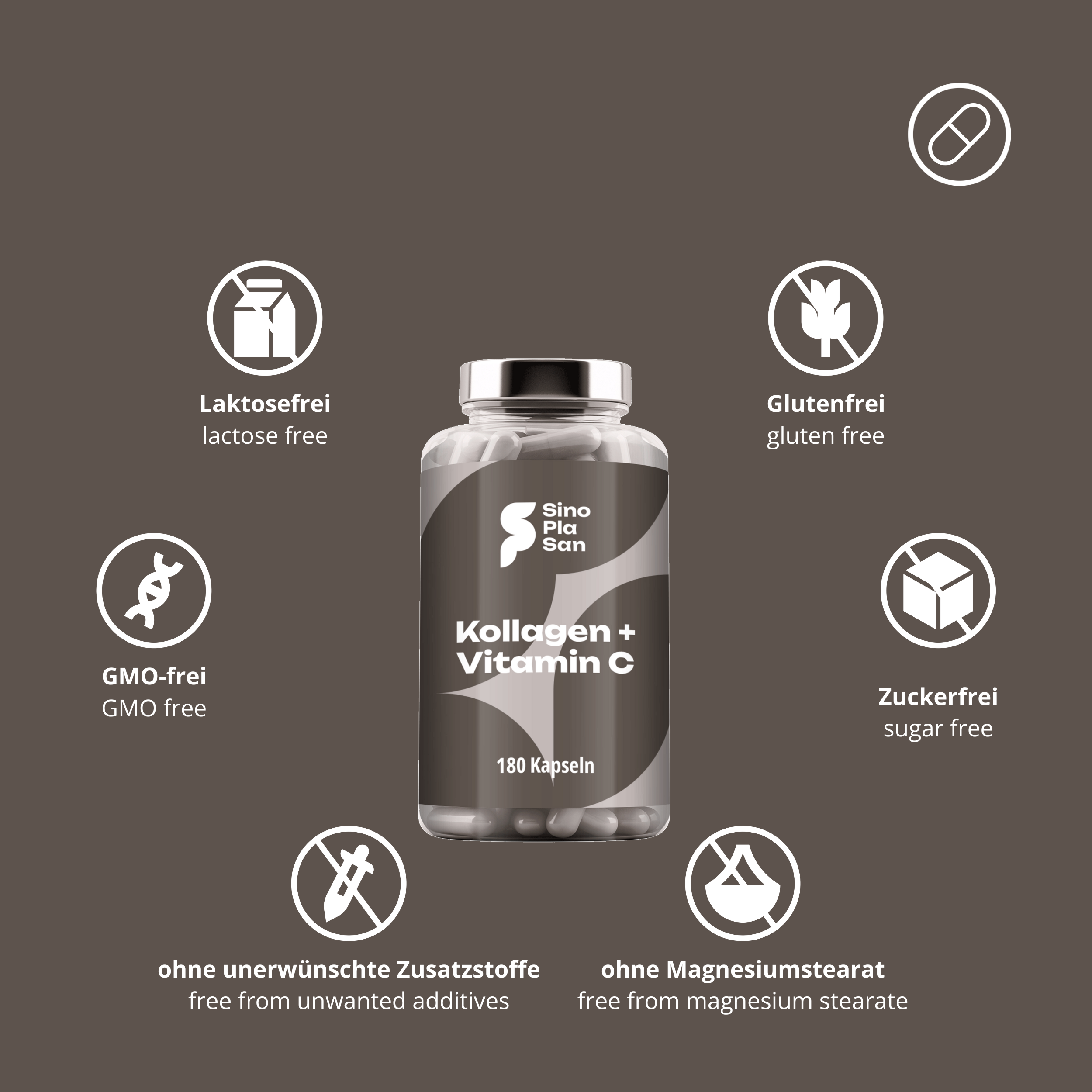 Kollagen + Vitamin C aus Hagebutten