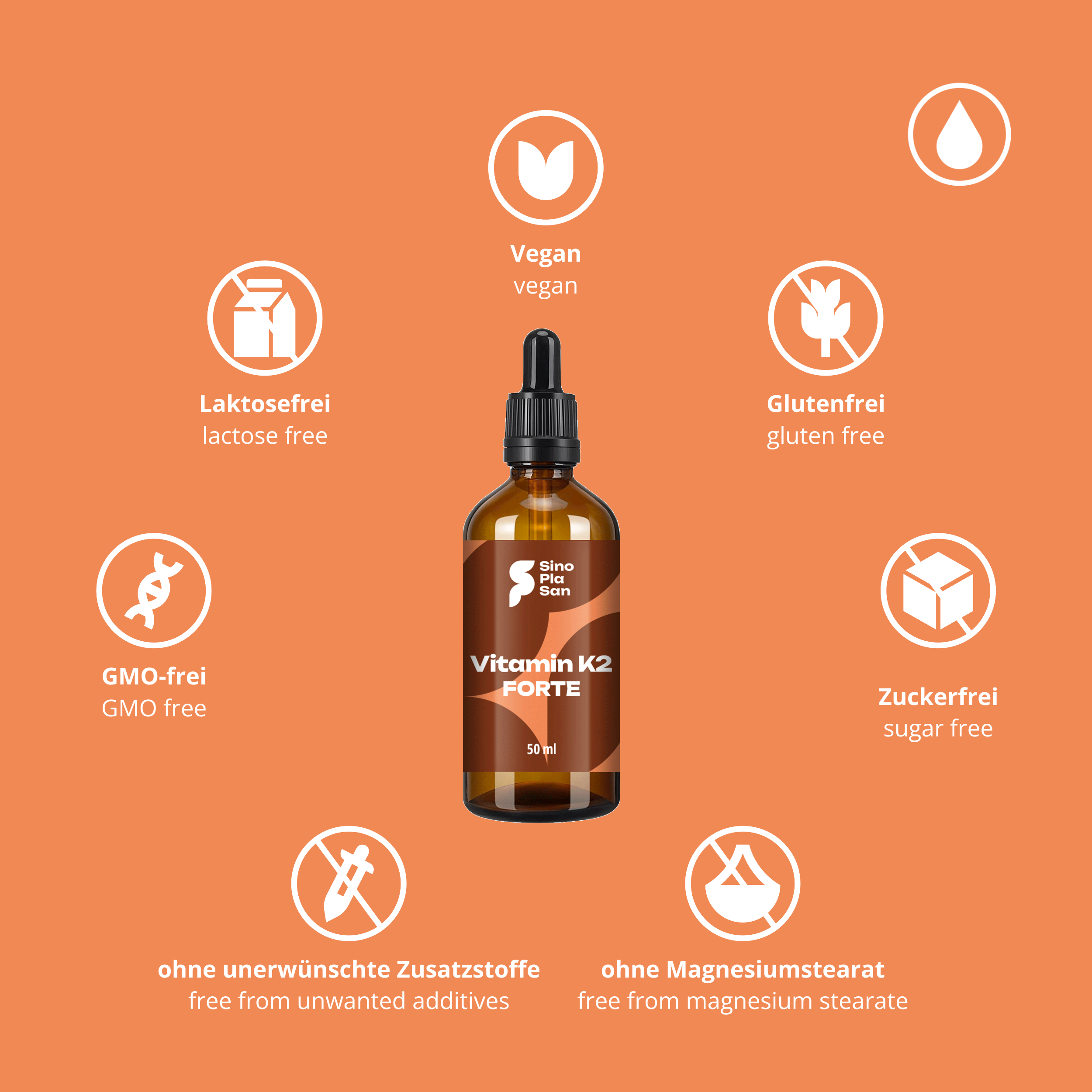 Vitamin K2 Öl FORTE 20 µg Tropfen