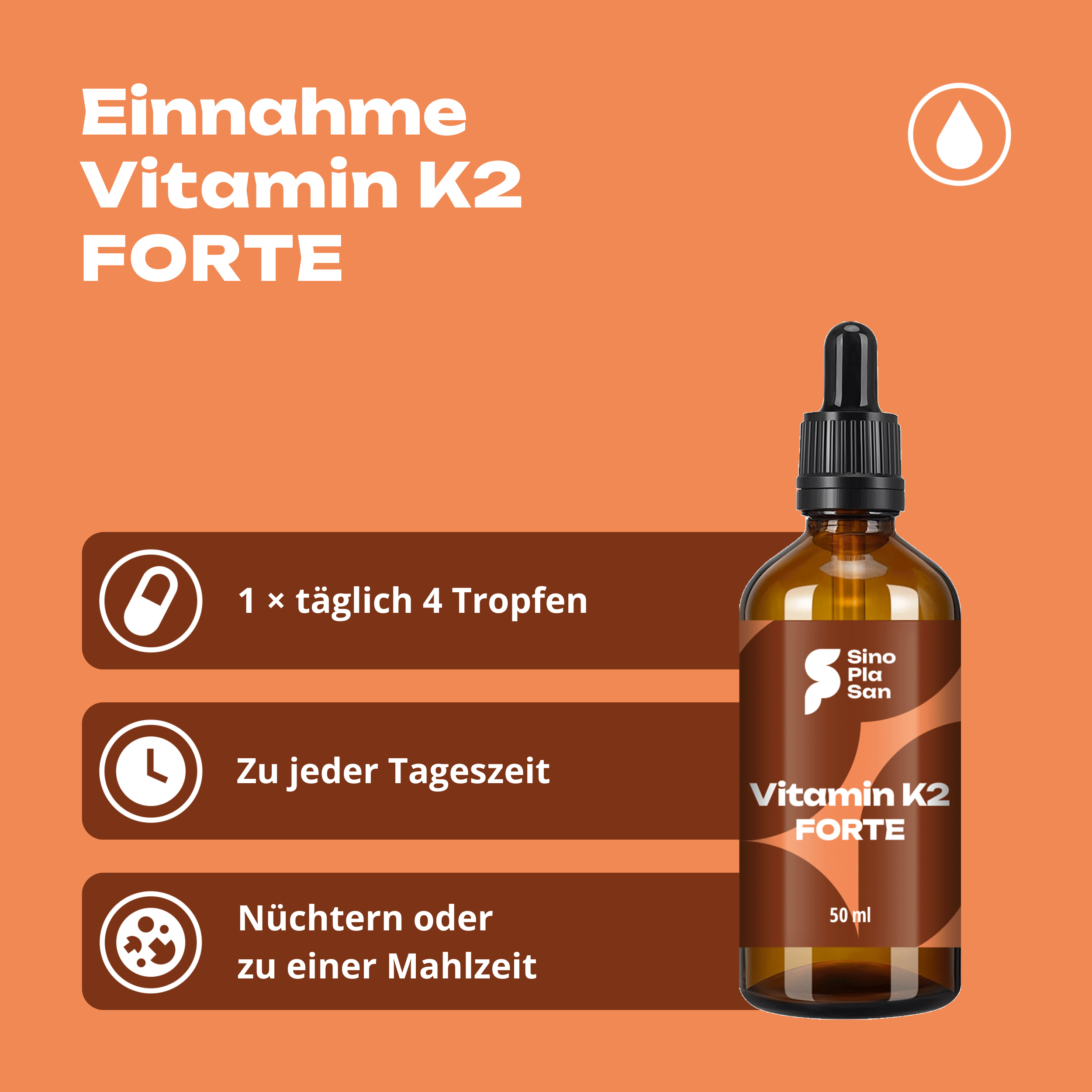 Vitamin K2 Öl FORTE 20 µg Tropfen