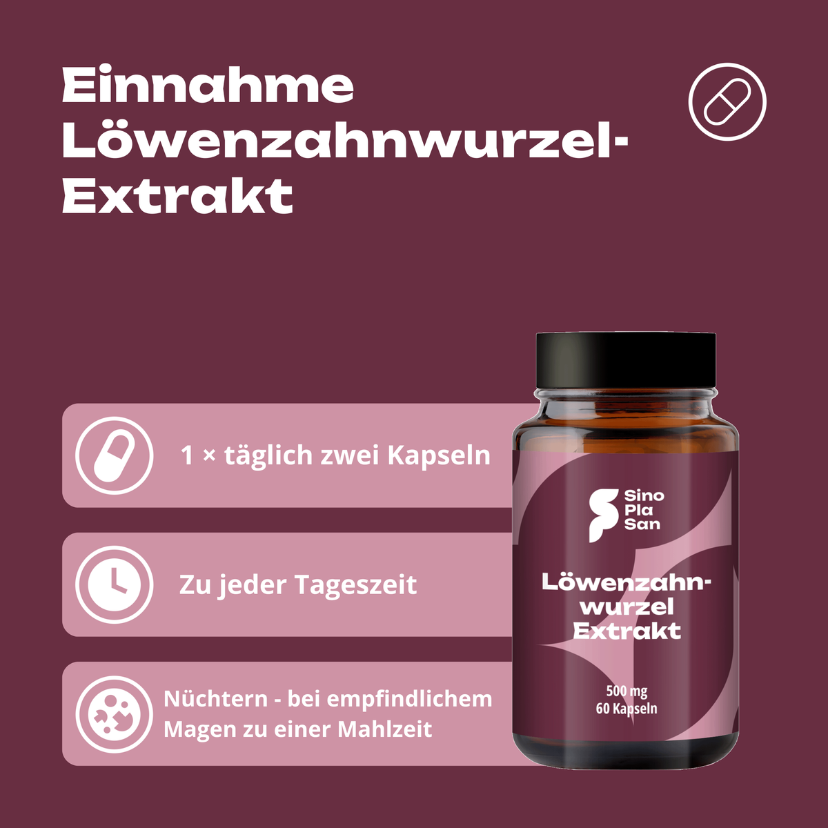 Dandelion root extract 500 mg