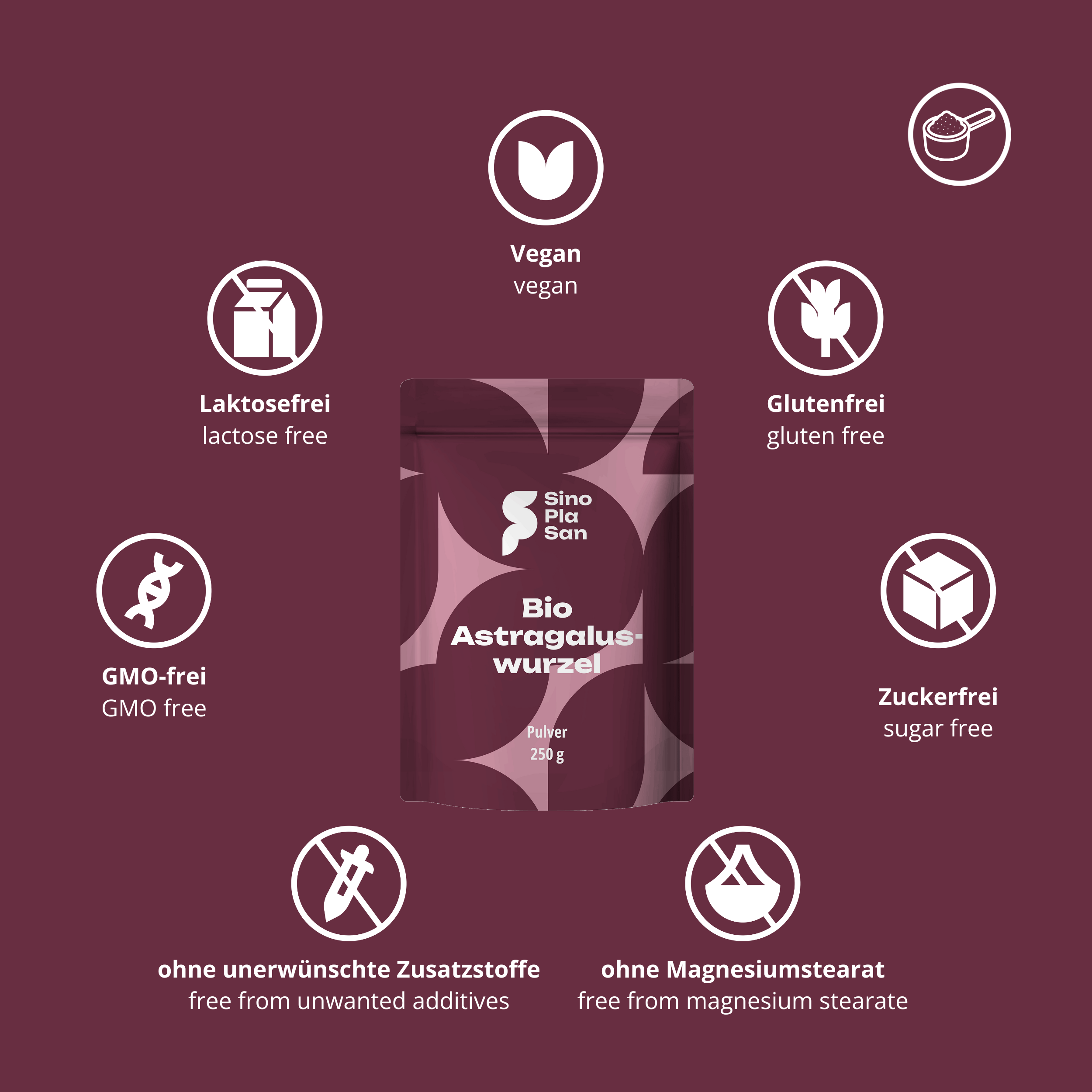 BIO Astragalus-Wurzel-Pulver 100%