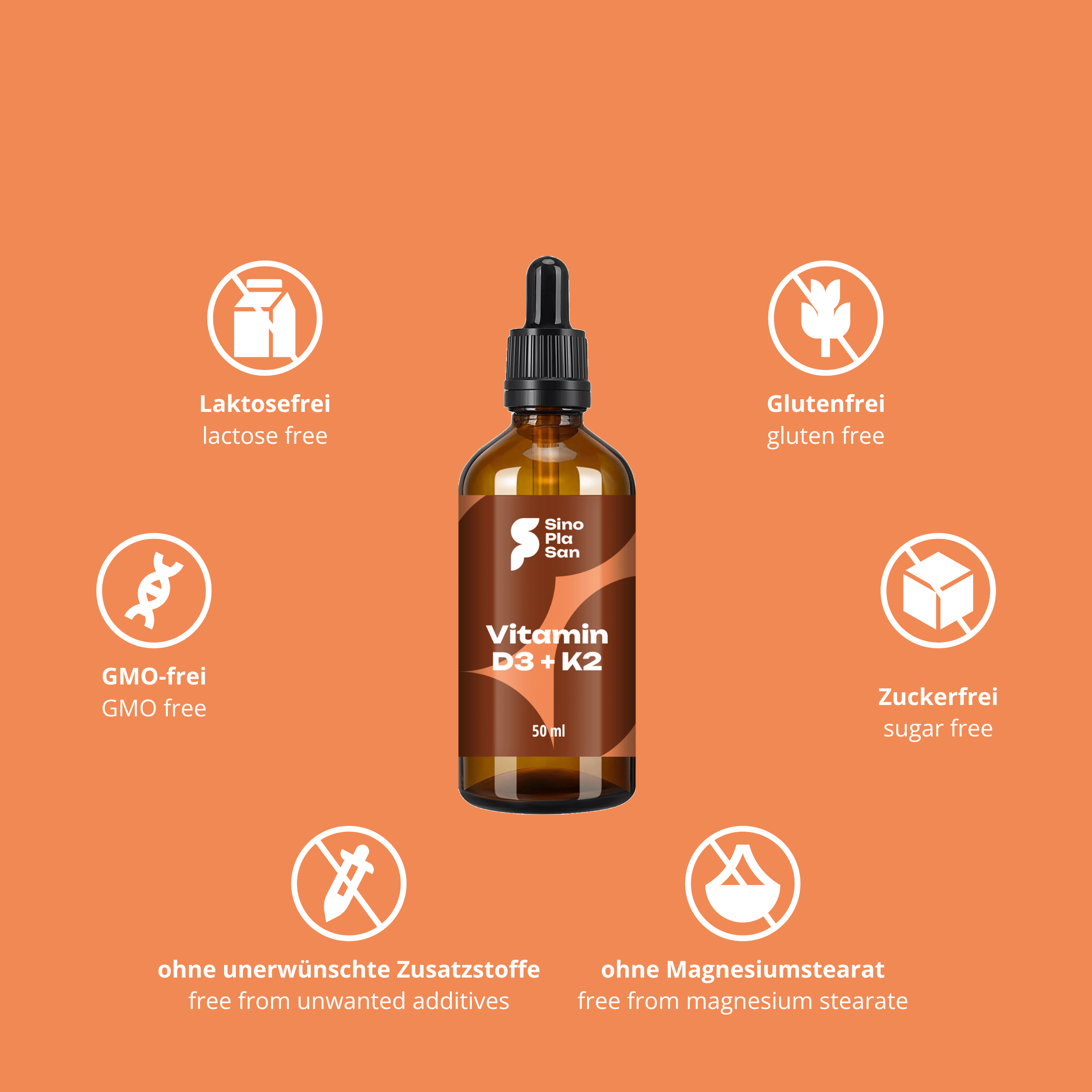 Vitamin D3/K2 Öl 1000IE/20µg Tropfen