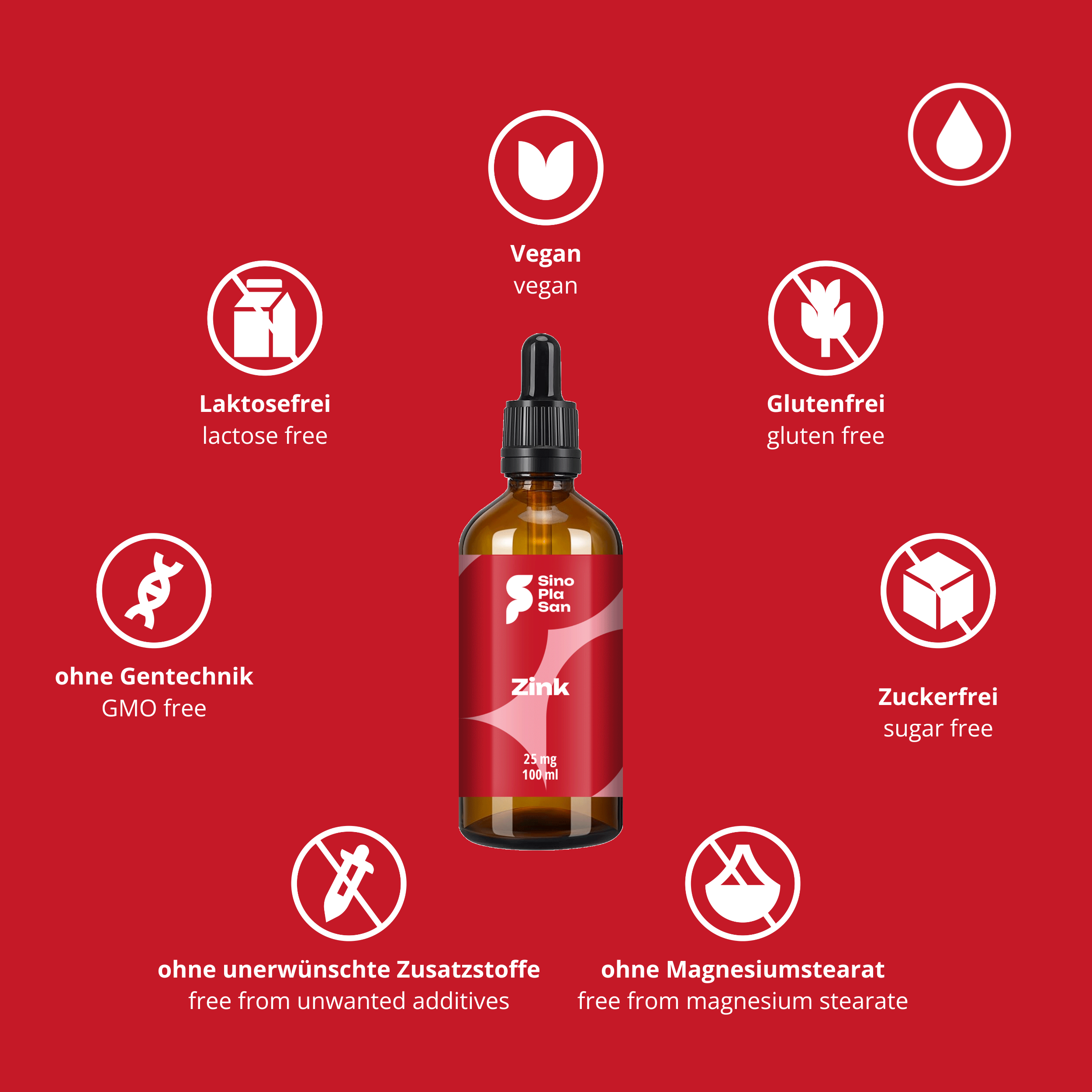 Zinc 25 mg drops 100 ml