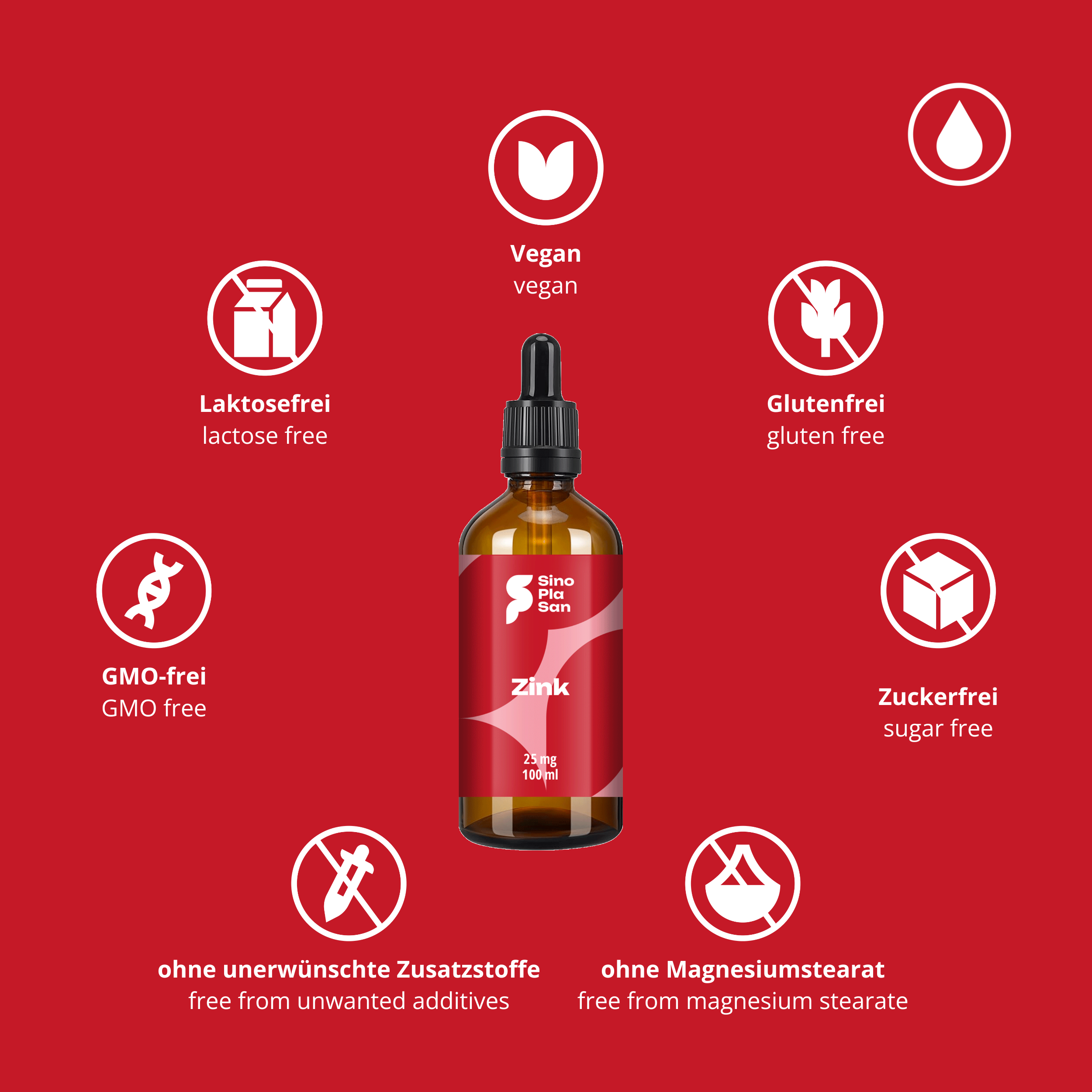 Zinc 25 mg drops 100 ml