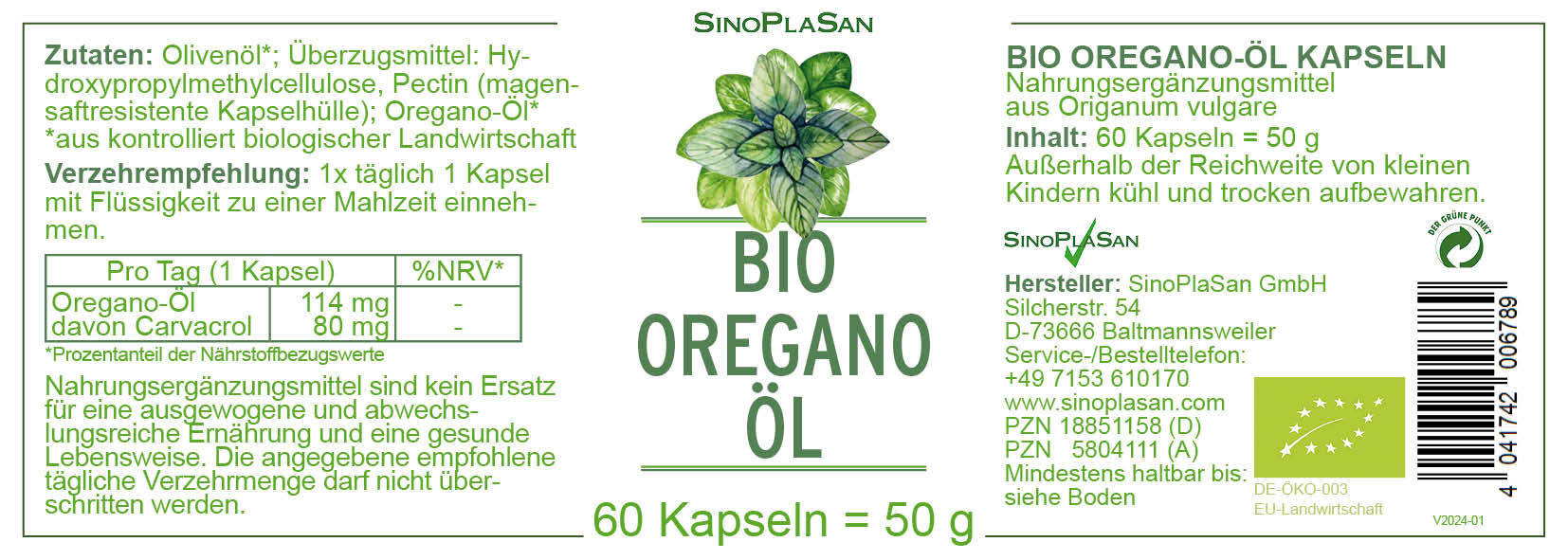 Bio Oreganöl