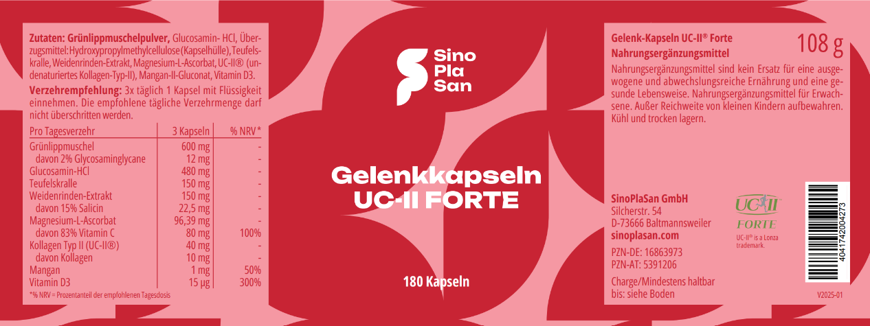 Joint capsules UC-II FORTE 180 capsules