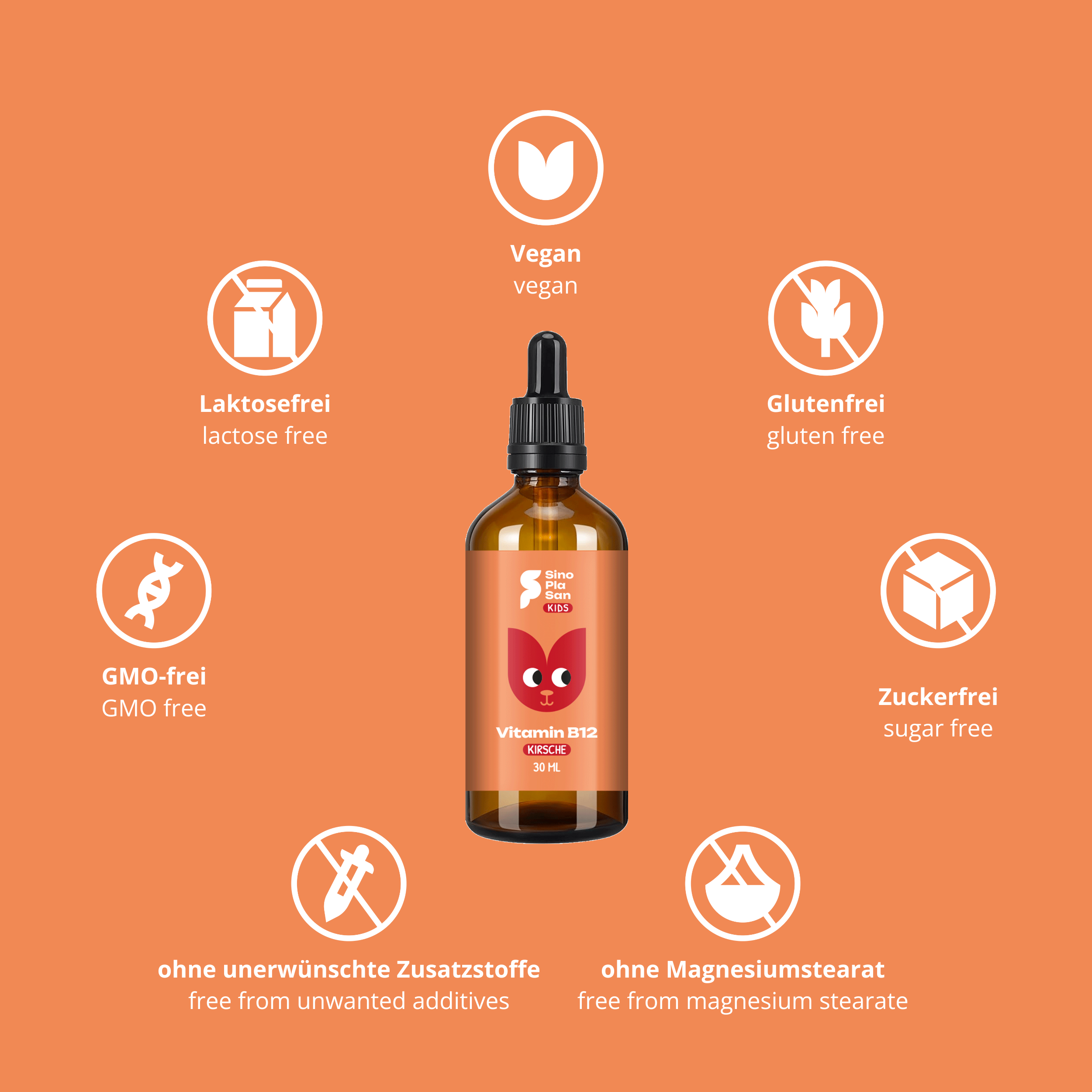 Vitamin B12 Drops KIDS (Cherry)