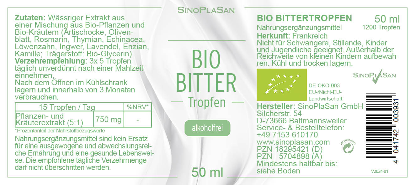 Bio Bitter Etikett