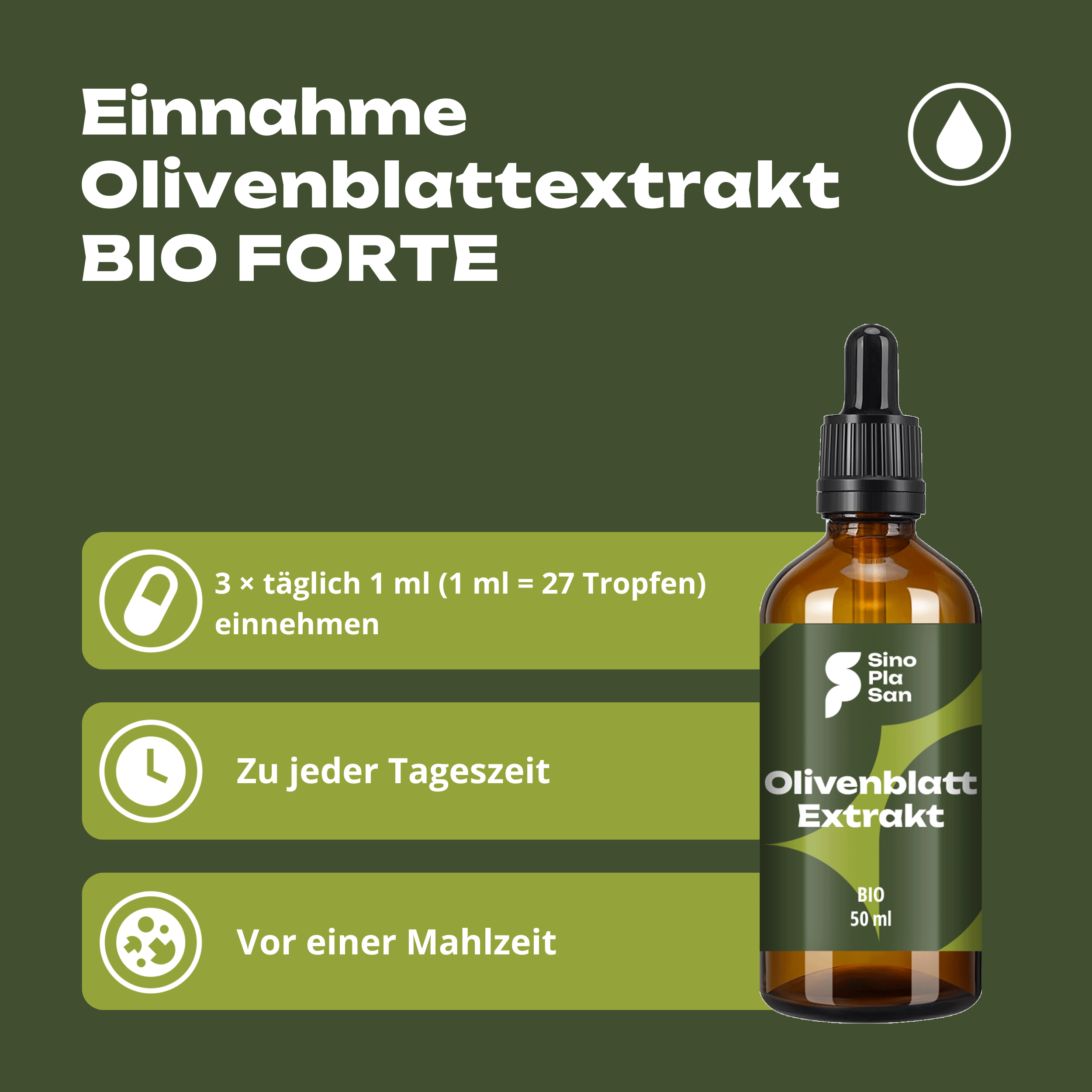 Olivenblattextrakt BIO FORTE