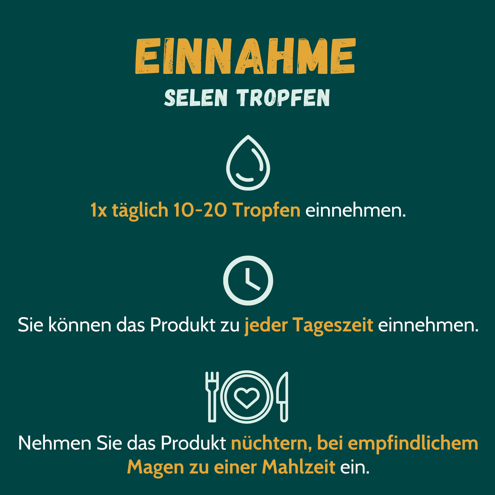 Grafik zur Einnahme von Selen Tropfen von Sinoplasan