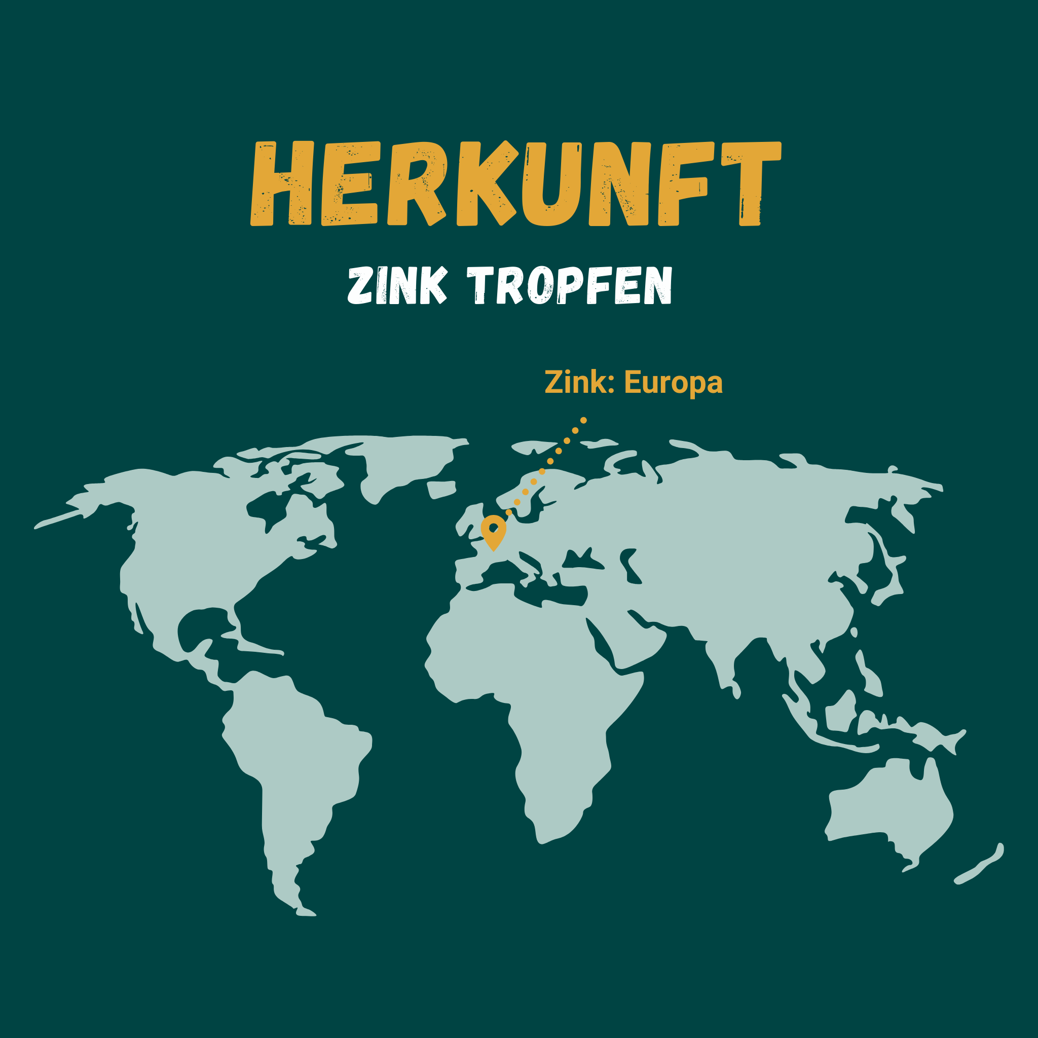 Grafik zur Herkunft von Zink von Sinoplasan: Europa