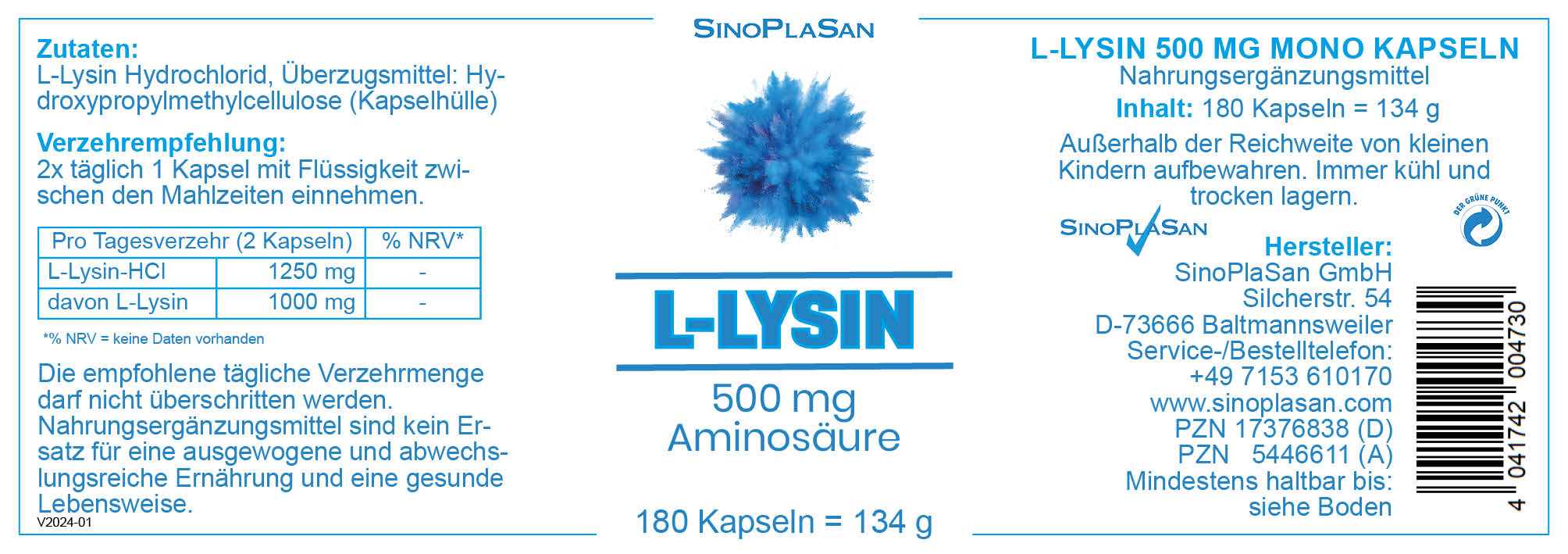 L-Lysin Etikett