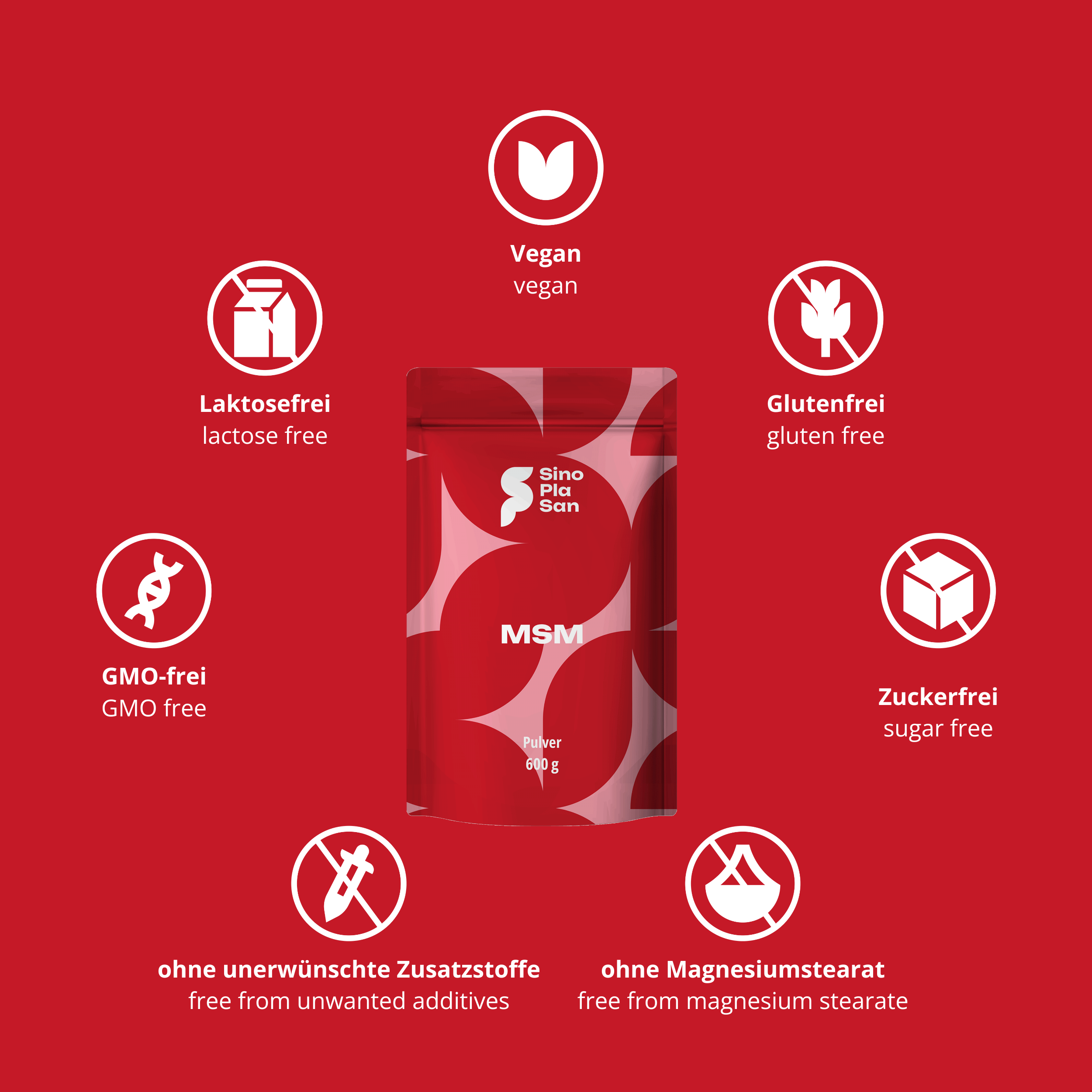 MSM-Pulver Methylsulfonylmethan