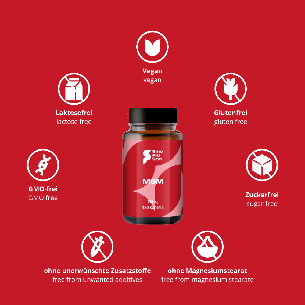 MSM 750 mg MONO 99.9% 180 capsules