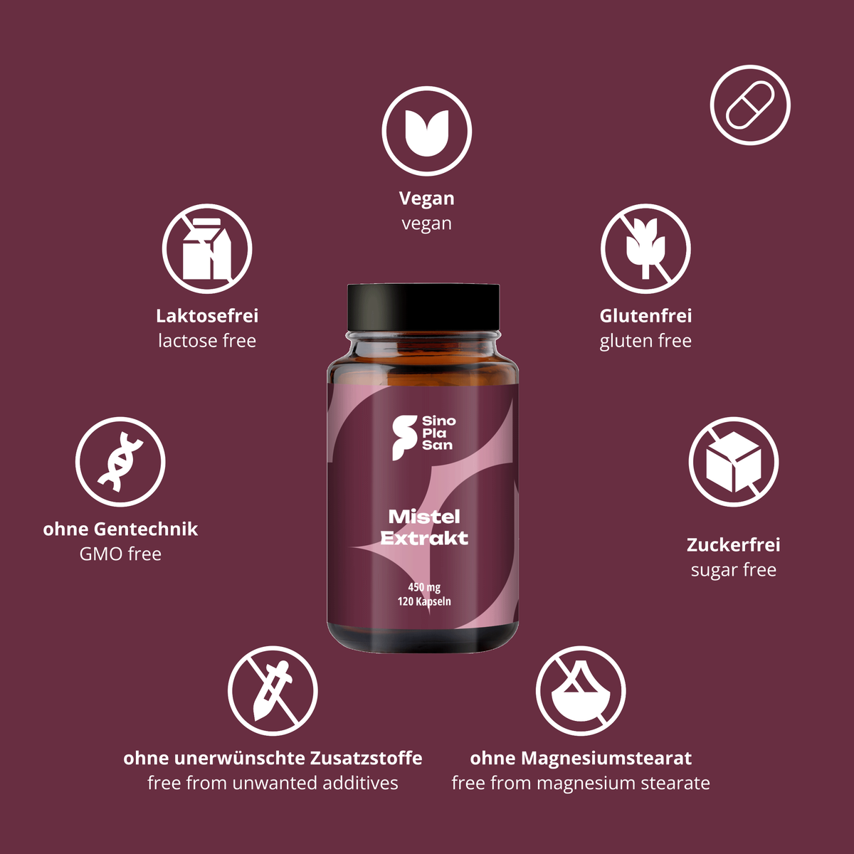 Mistletoe extract 450 mg MONO 120 capsules
