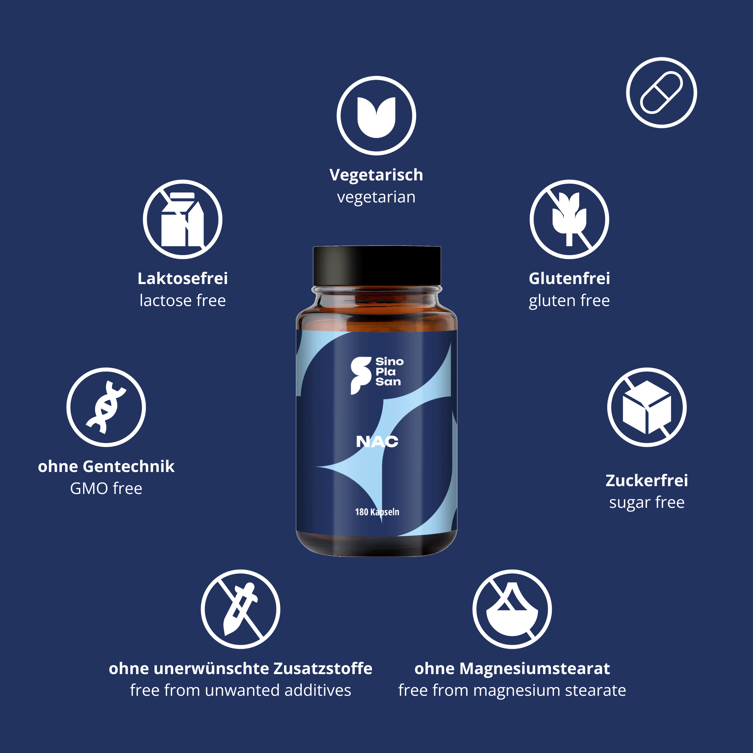NAC 600 mg MONO 180 capsules