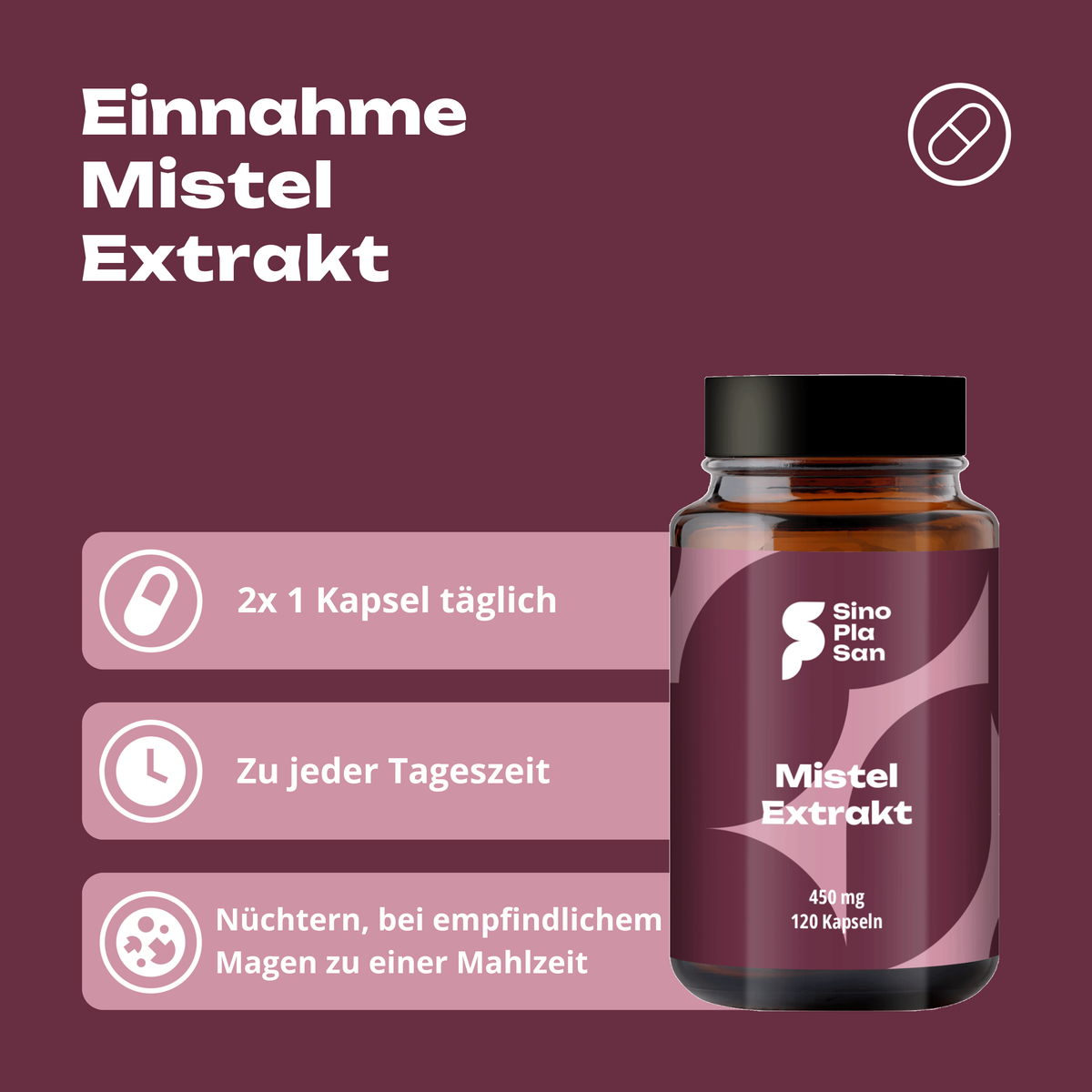 Mistletoe extract 450 mg MONO 120 capsules