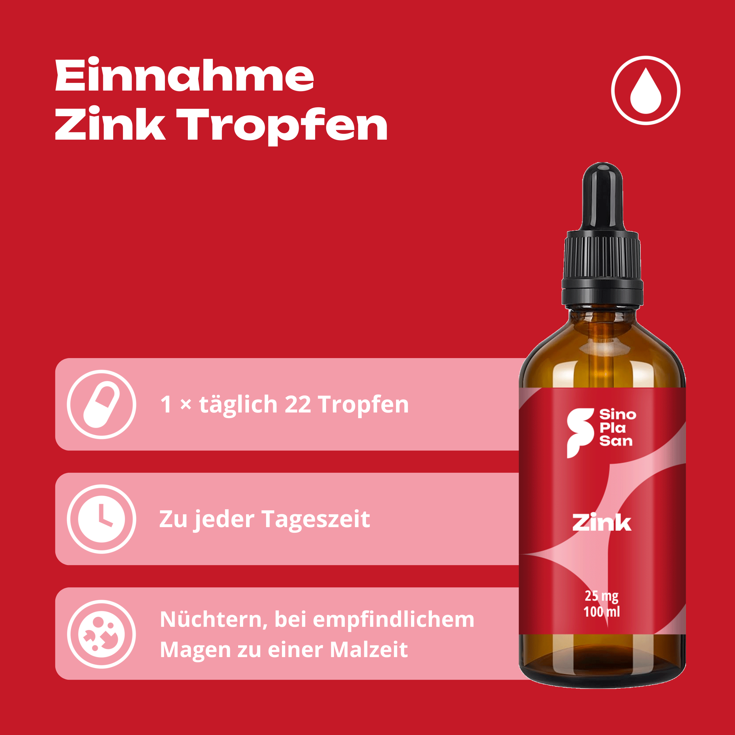 Zink 25 mg Tropfen