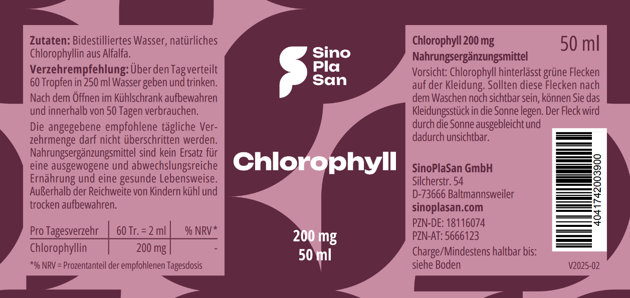 Chlorophyll Tropfen 200 mg