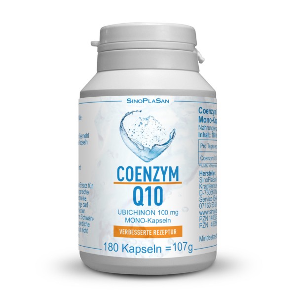 Coenzyme Q10-Ubiquinone 180 capsules per 100mg