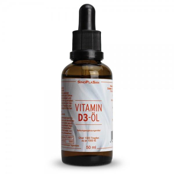 Vitamin D3 Öl 50ml mit 1000 IE pro Tropfen