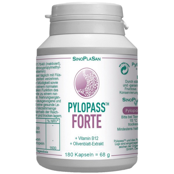 Pylopass FORTE 180 capsules with B12 &amp; OBE