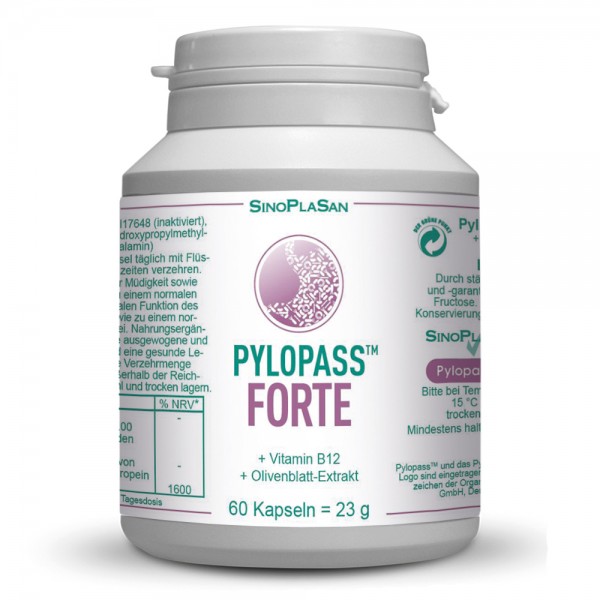 Pylopass FORTE 60 capsules with B12 &amp; OBE