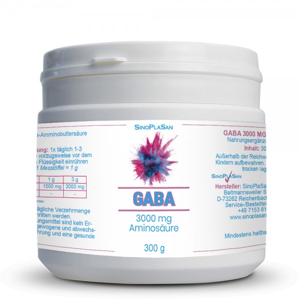 GABA 3000 mg 300 g Pulver